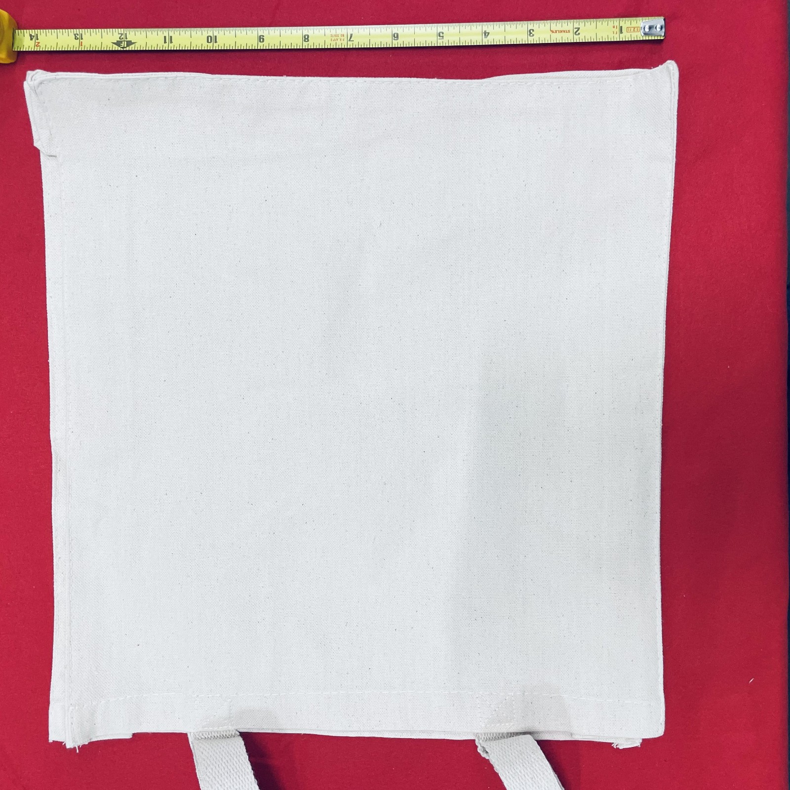 Lot of 10 Blank White Canvas Tote Bags Cotton Reusable DIY Grocery Bags Bulk