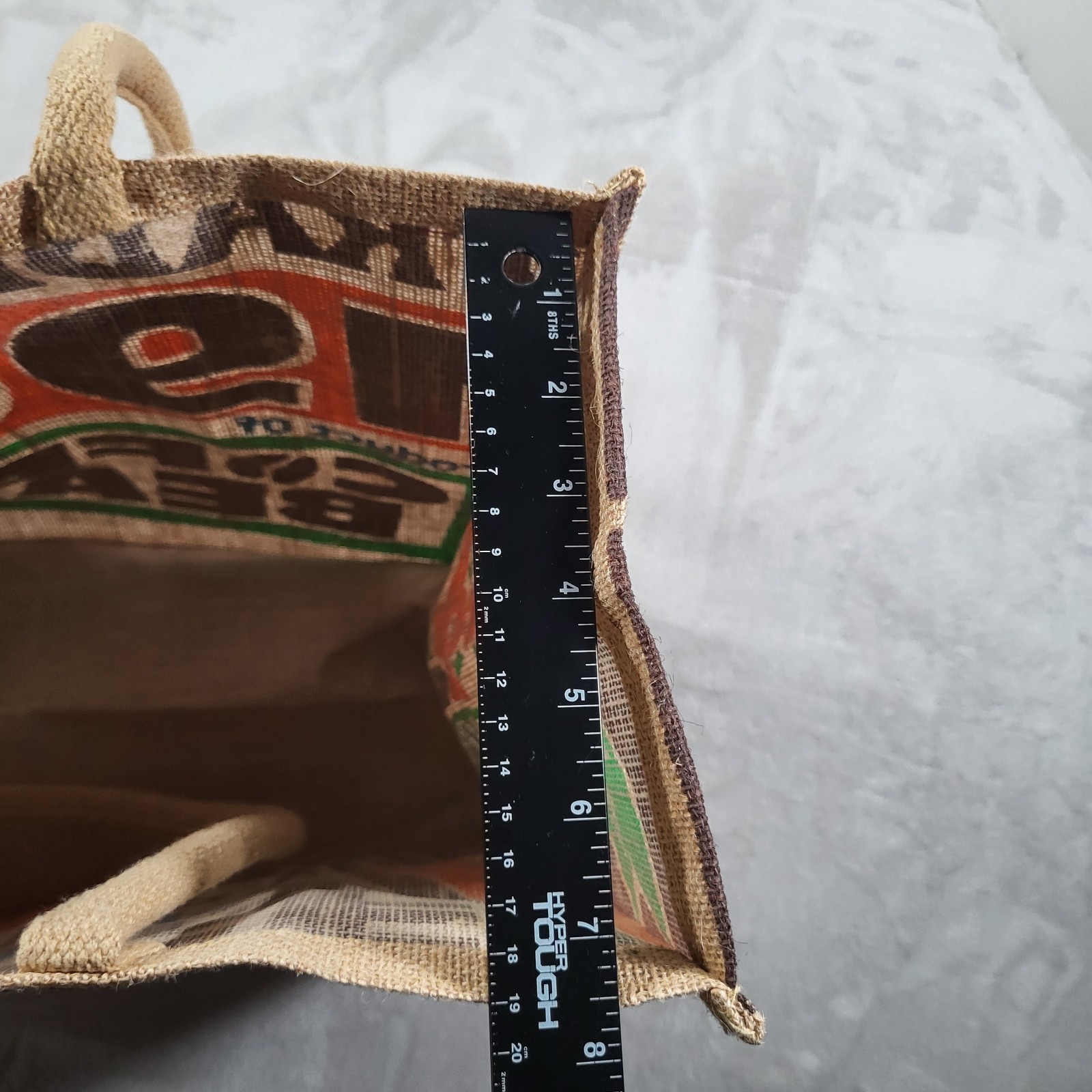 Trader Joes 1967 Coffee Beans Jute Burlap Reusable Tote Bag Pasadena Shopping