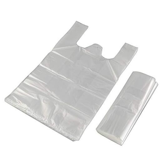 Clear Plastic T-Shirt Shopping Bags – Reusable Thank You Bgs (320 Count)
