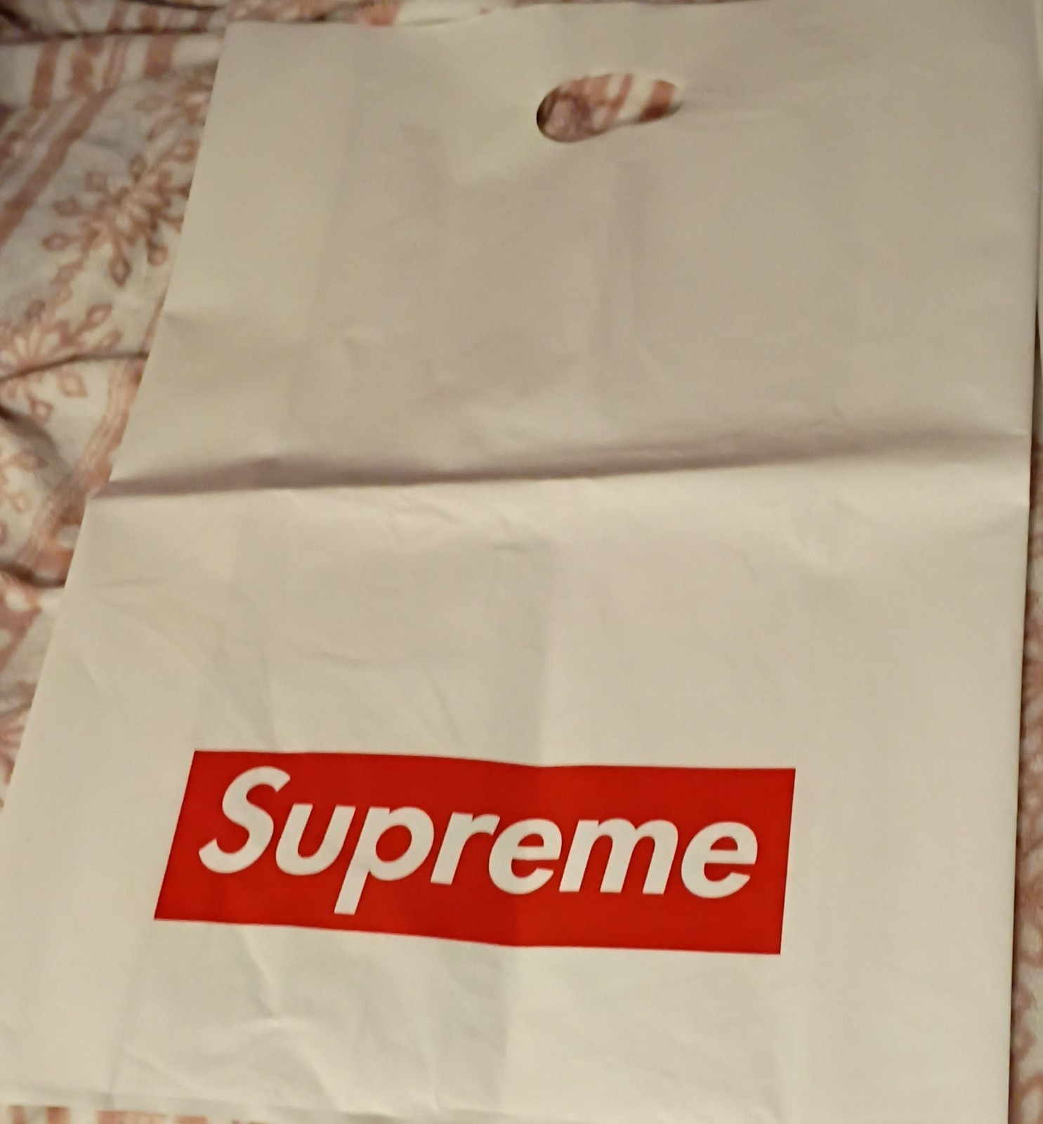 Supreme Reusable Shopping Bag Red Box Logo White/Red 24×16.5×16 in
