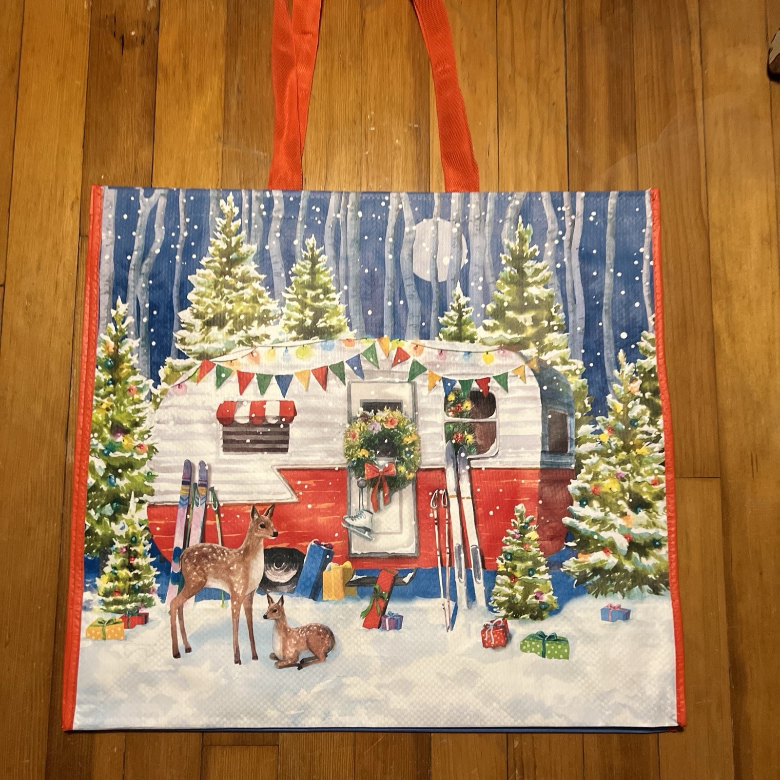 Marshall’s XL Shopping Tote Camper Christmas Deer+ Eco Friendly Reusable NEW