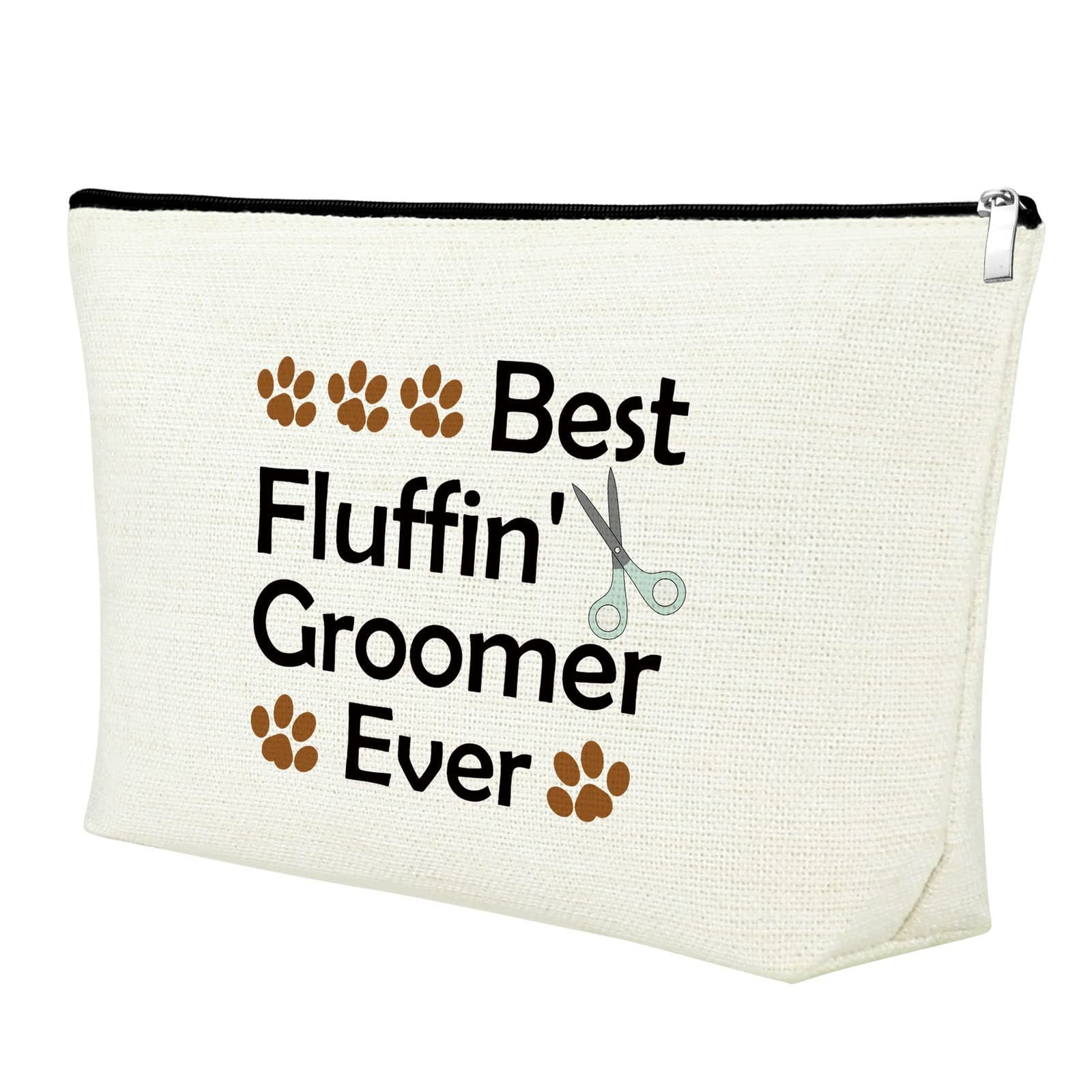 Mxrymvu Dog Groomer Gift for Women Makeup Bag Pet Best Fluffin’ Ever