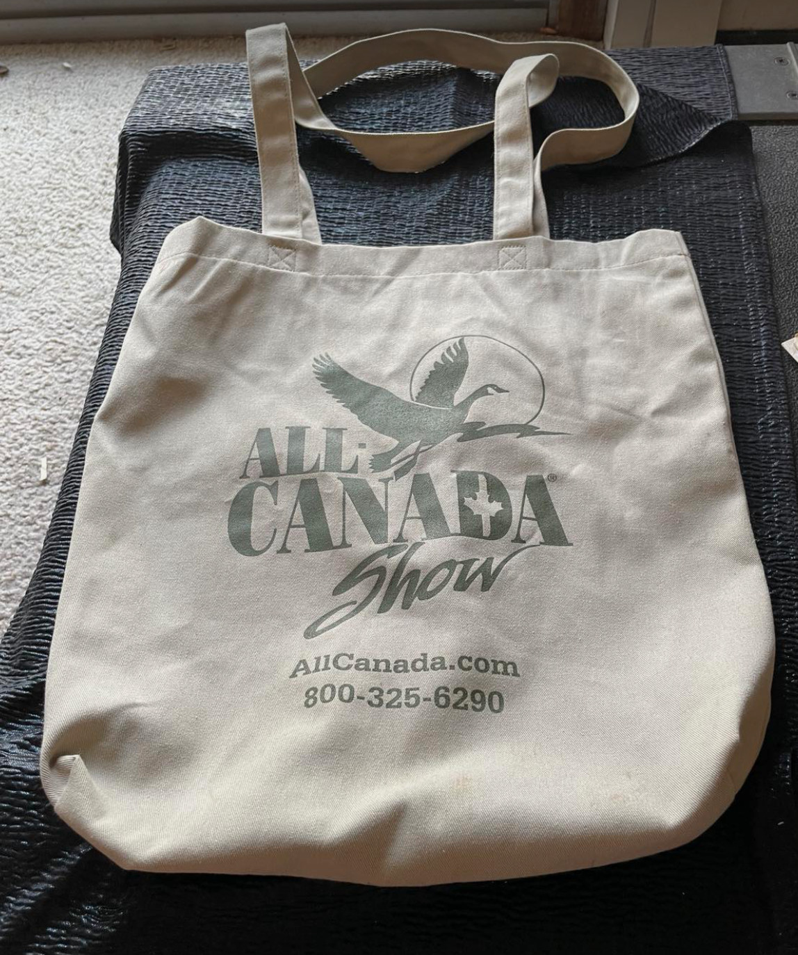 Reusable Advertising Canvas Bag All Canada Show Green Bay Eppinger Geese Art