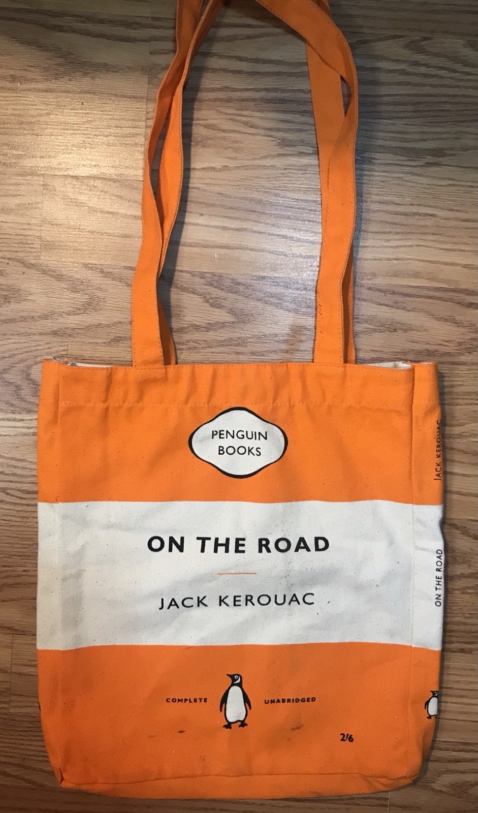 Penguin Books Cotton Canvas Shoulder Tote Bag On The Road – Jack Kerouac Satchel