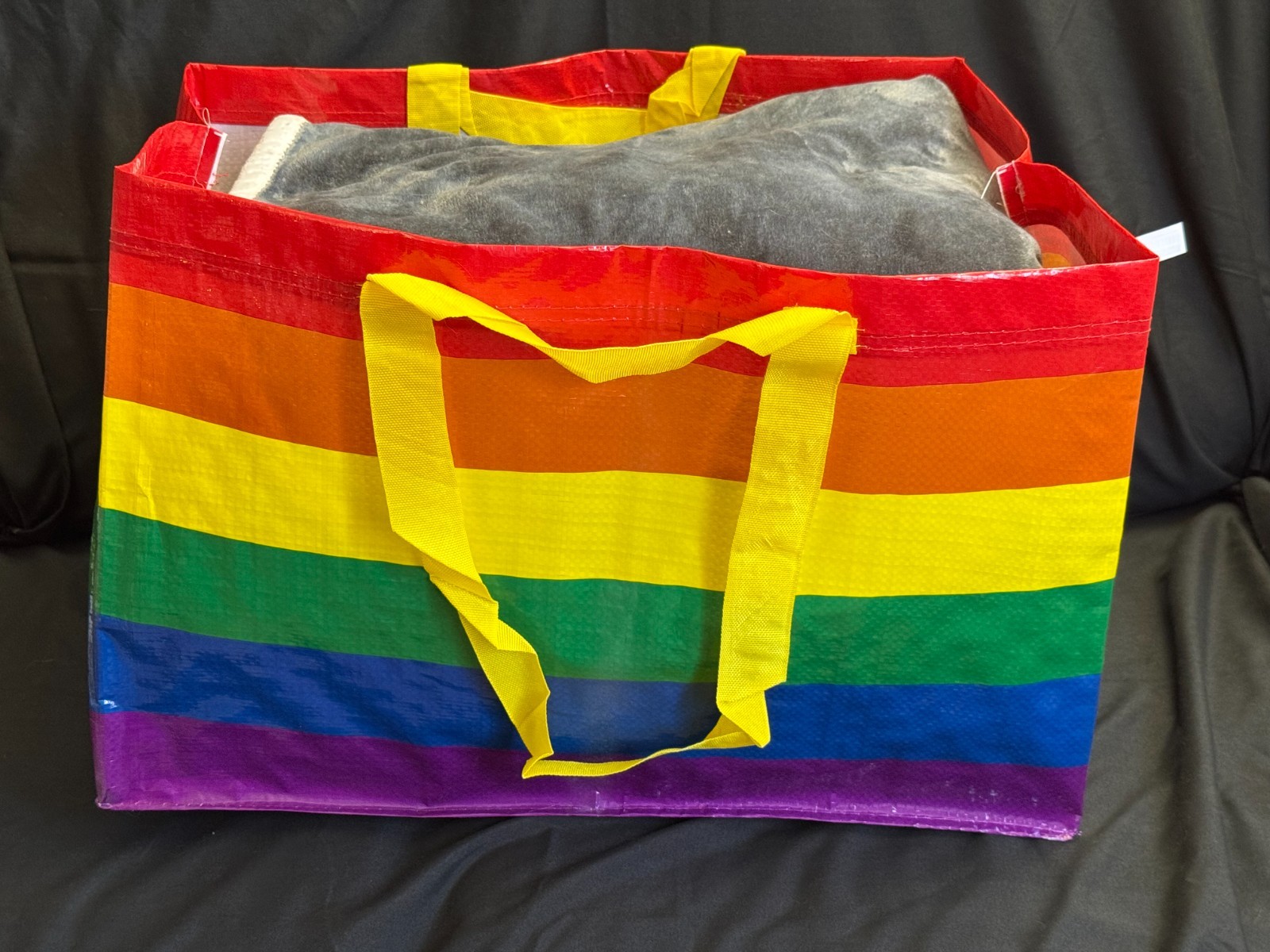 IKEA STORSTOMMA Rainbow Pride Shopping Bags Set of 2 Large Small Reusable LGBT