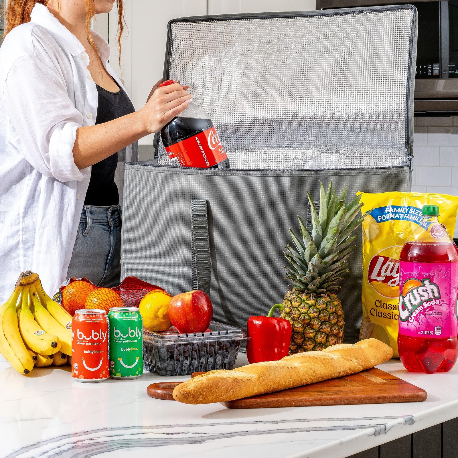 (Not Made In China) Insulated Food Delivery and Catering Bags 2-Pack, XXXL Pi…