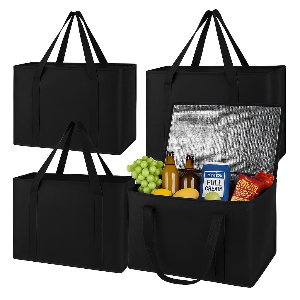 insulated trunk organizer car cooler bag 4-Pack Food Insulated Grocery shopping