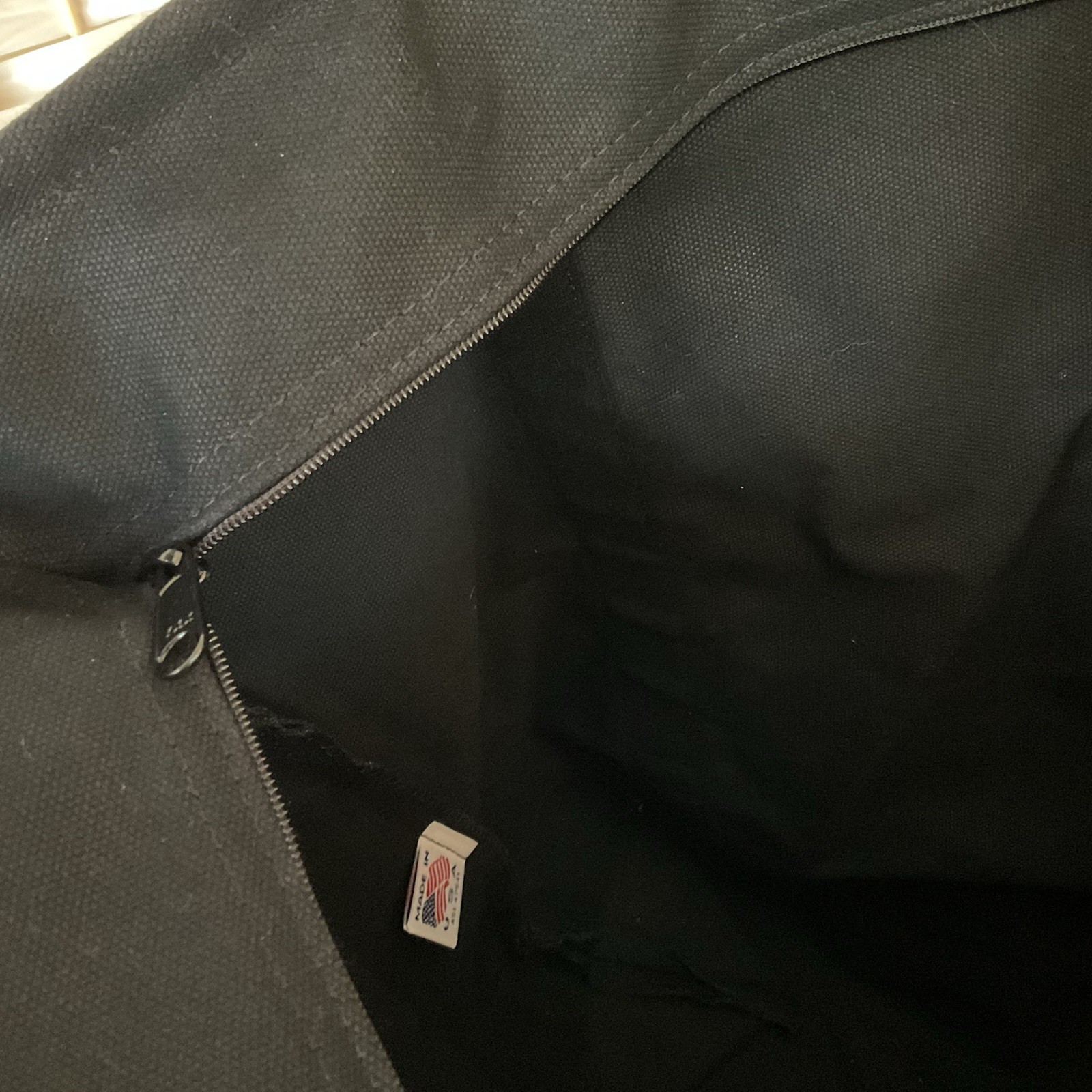 Extra Large Canvas Black Tote Bag From Westminister