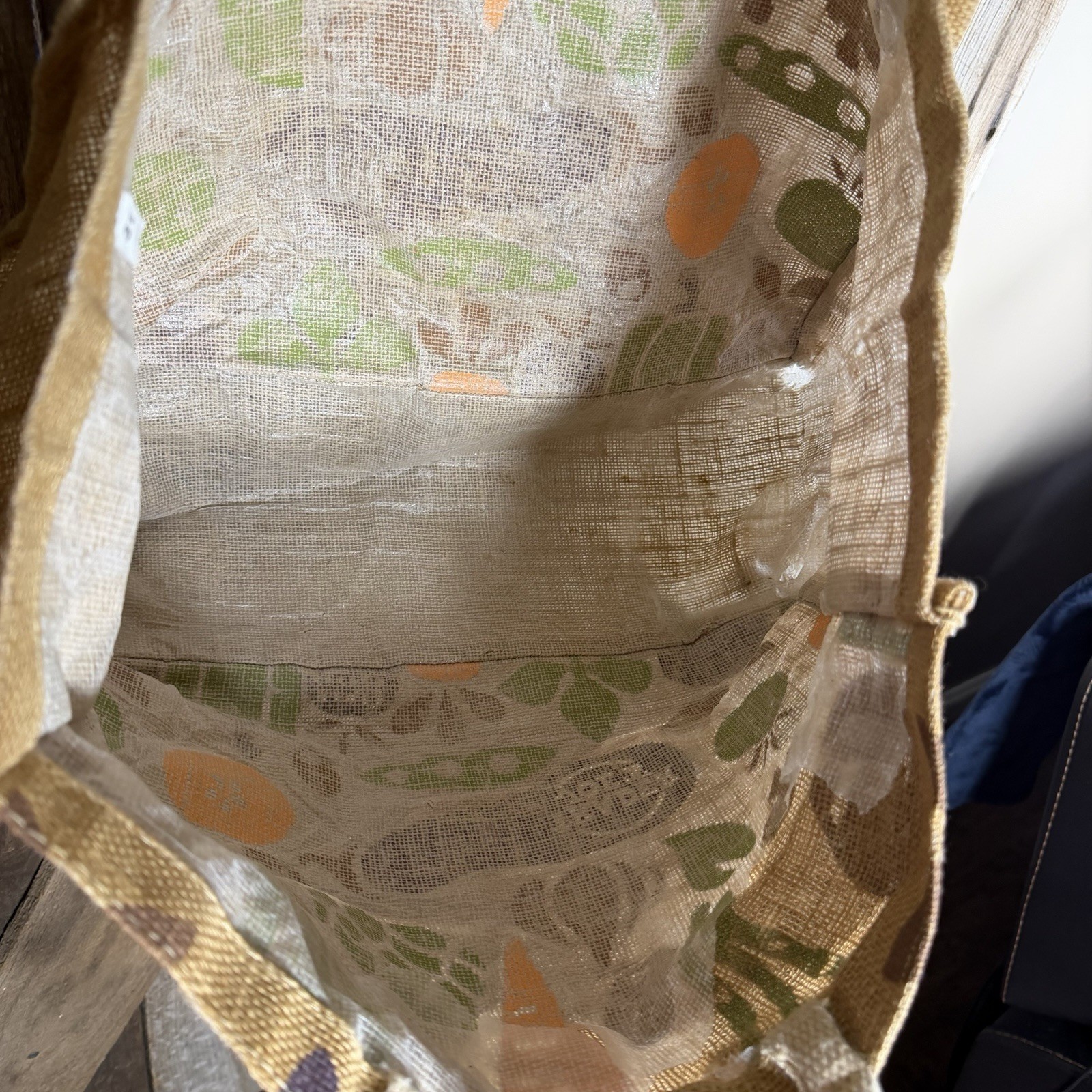 Trader Joe’s Jute Burlap Reusable Shopping Grocery Tote Bag