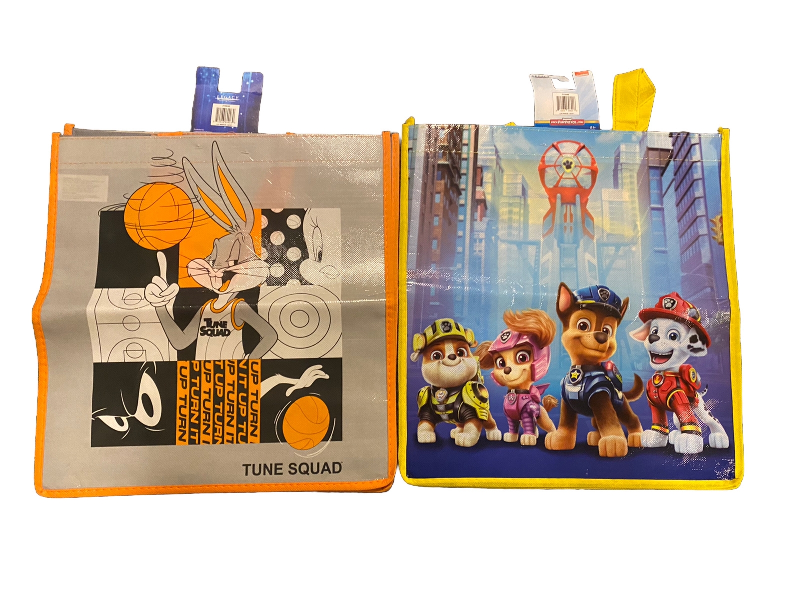 Legacy Space Jam Tune Squad Bugs Bunny Reusable Tote Bag Bonus .Paw Patrol Bag !