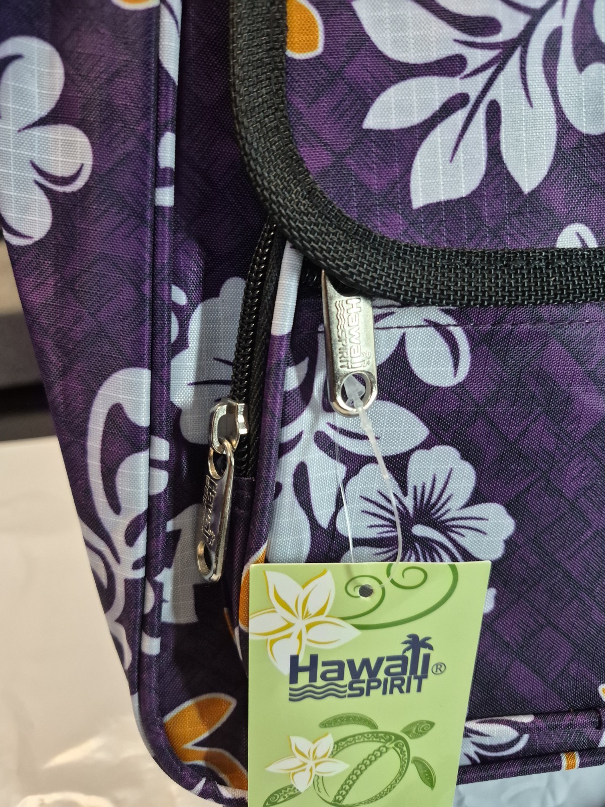 Aloha Hawaii Spirit Backpack Purse Travel Hiking Shopping Bag Purple 10×10