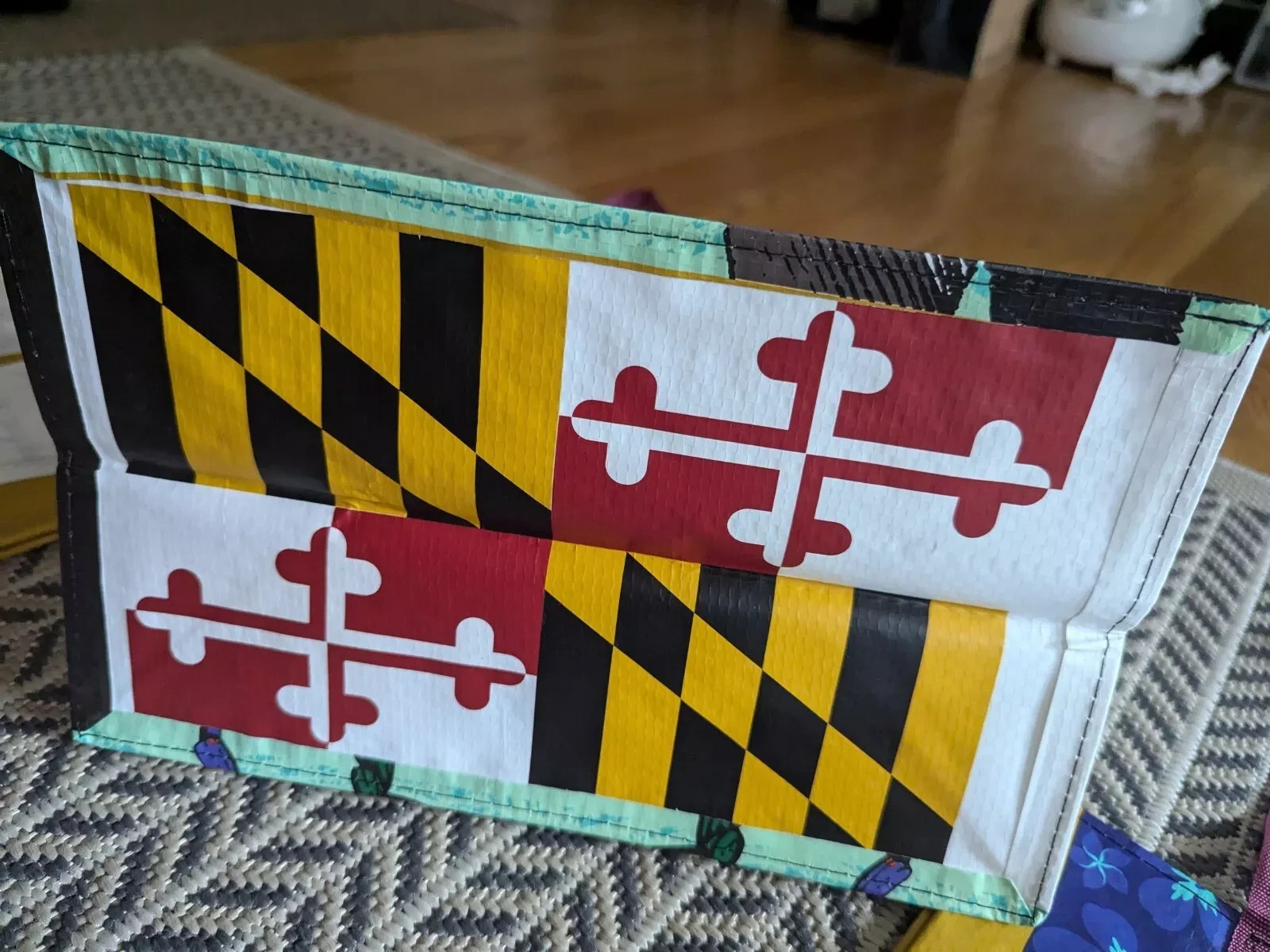 Trader Joe’s Maryland Tote Bag Eco Reusable Shopper Horse, Blue Crab, MD Flag