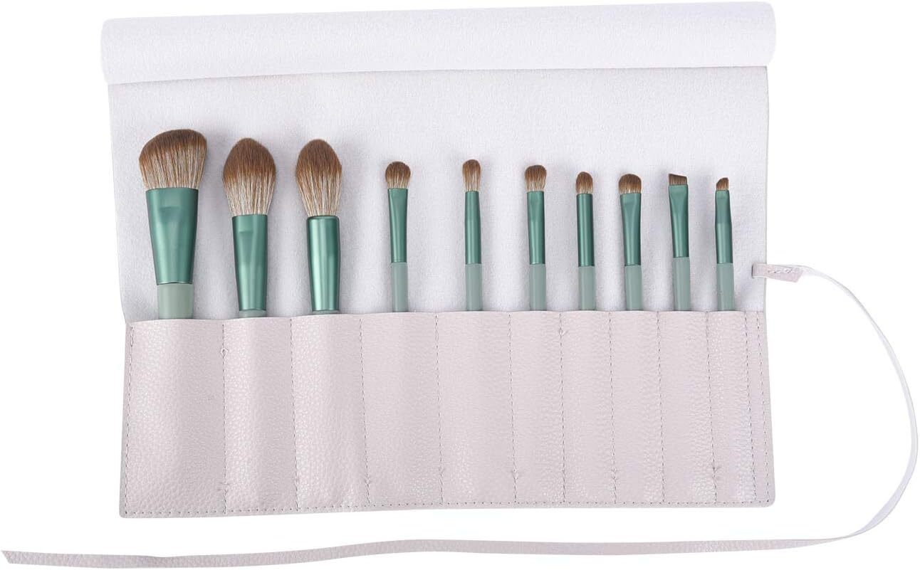 Bird&Fish Makeup Brush Case Travel, makeup brush case roll up,brush Gray