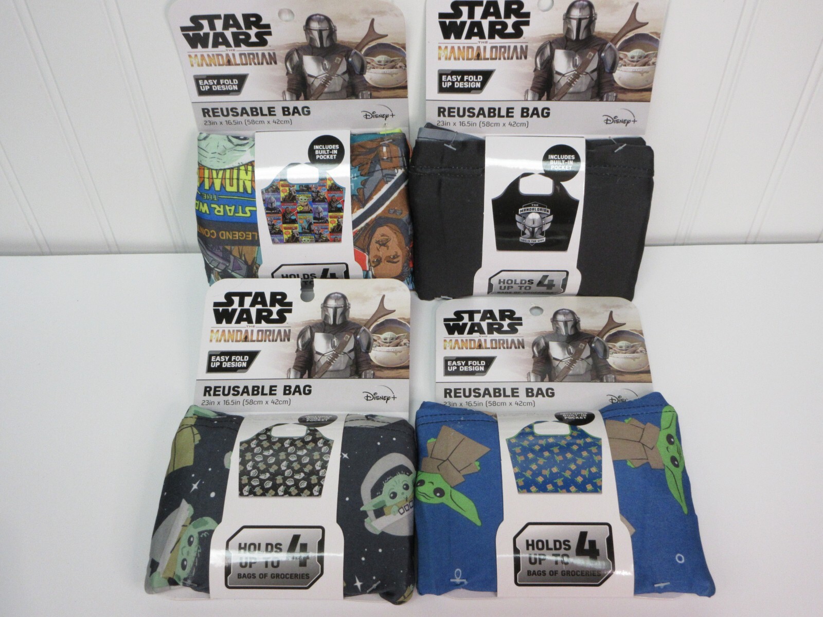 Star Wars The Mandalorian Reusable Bag Grocery Shopping Tote 23″x16x.5″ XL New