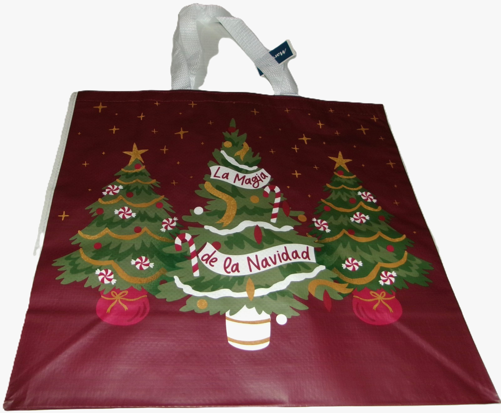 CHRISTMAS~Reusable Tote Bag ~ 20″ X 18″ X 8″~ LA MAGIA DE LA NAMIDAD
