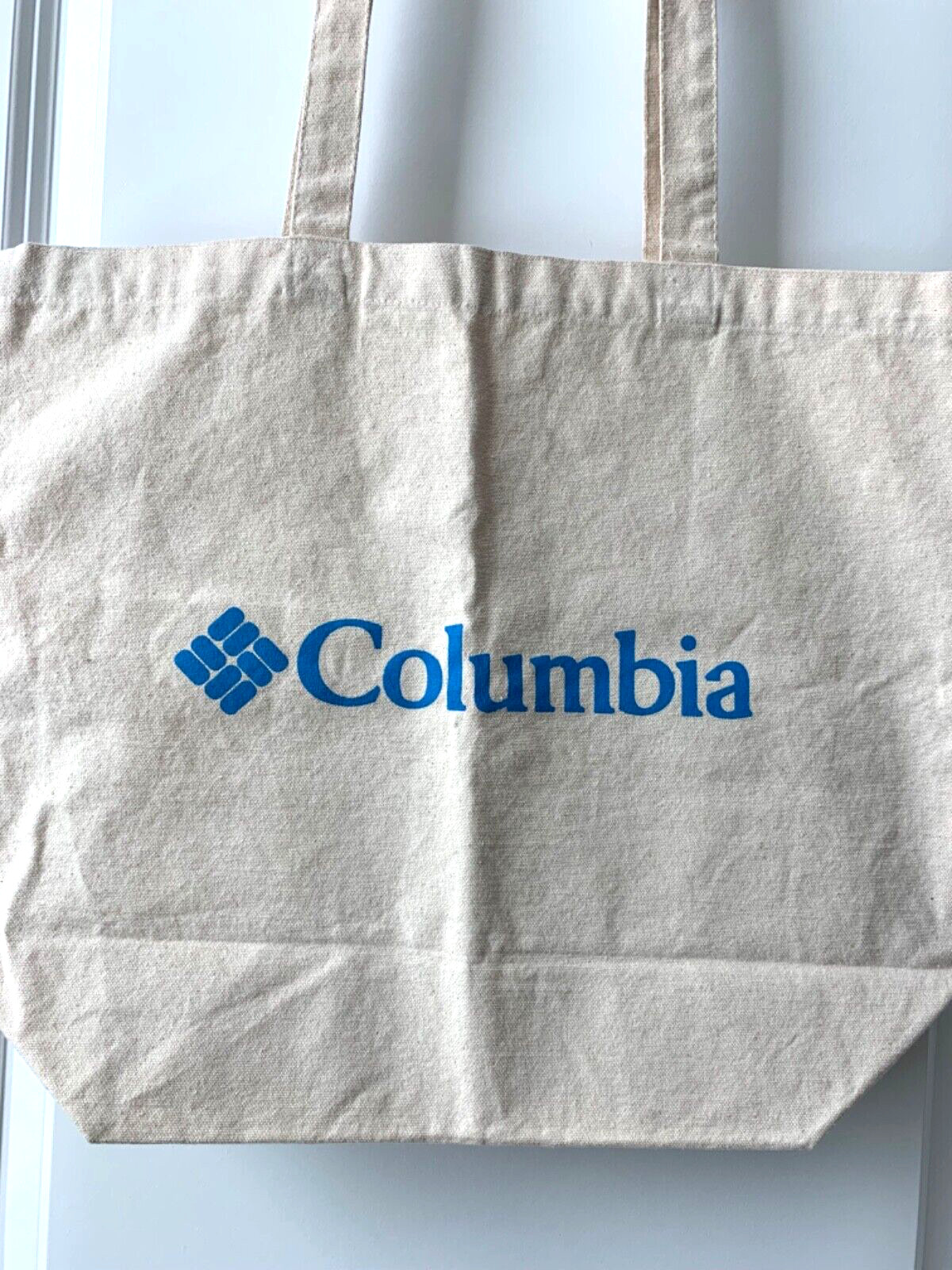 Columbia Heavy Duty Canvas Shopping / Tote Handle Bag Cotton 17.5″ X 14.5 X 5.5″