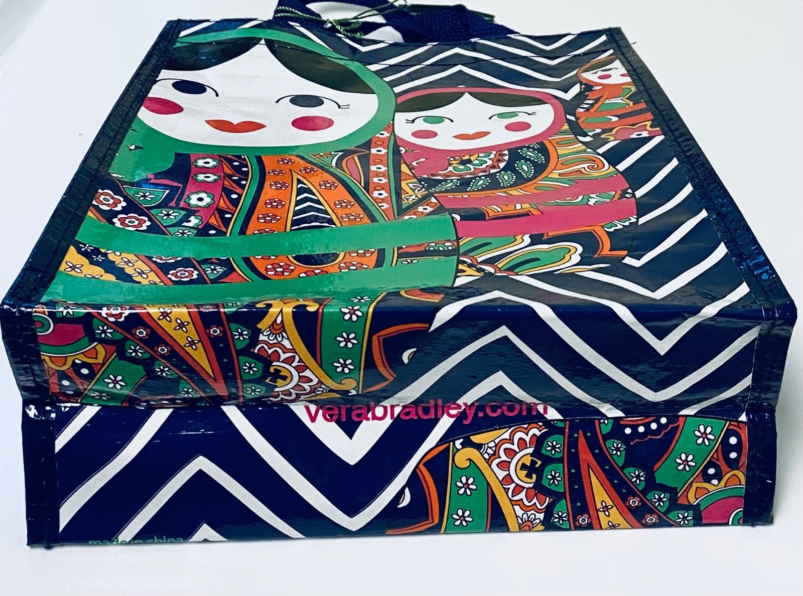 Vera Bradley Venetian Paisley Russian Doll Small Market Tote Reusable Bag Rare