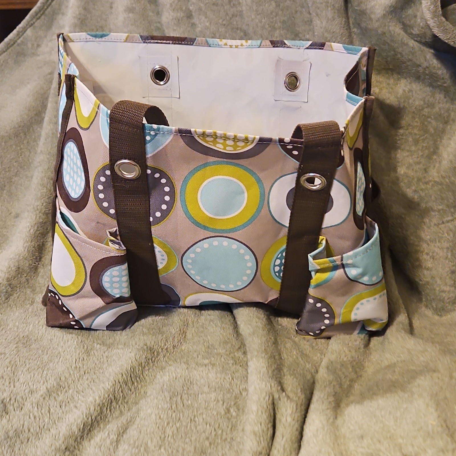 Thirty-One Utility tote Polka Dot Foldable Reusable Shopping Bag