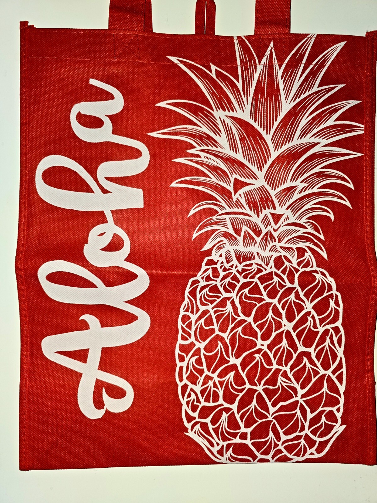 Aloha Pineapple Reusable Shopping Tote Bag Hawaii Special Edition Target Red NWT