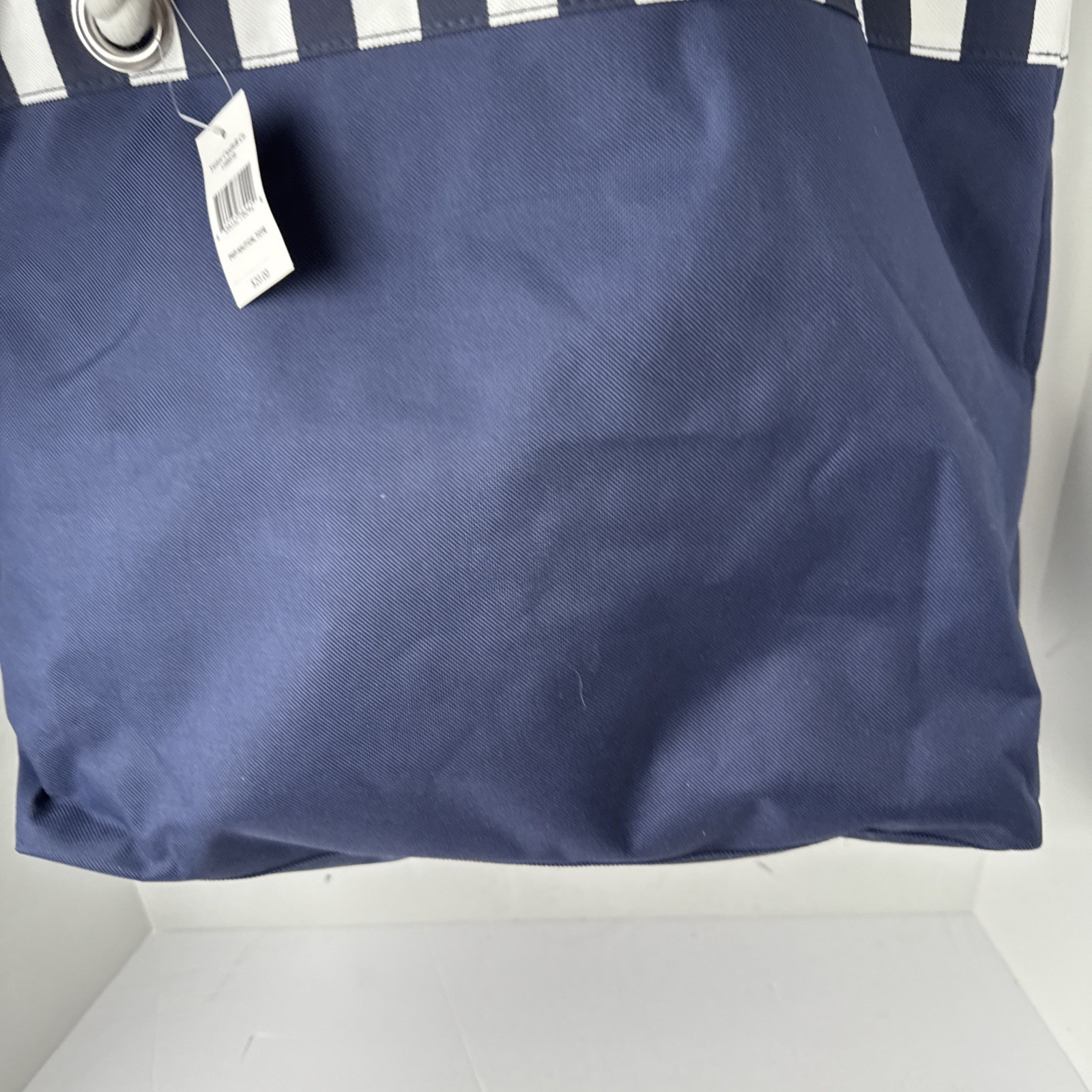 YANKEE CANDLE Navy Blue Tote Bag Nautical Ltd Edition Rope Handles Beach NWT