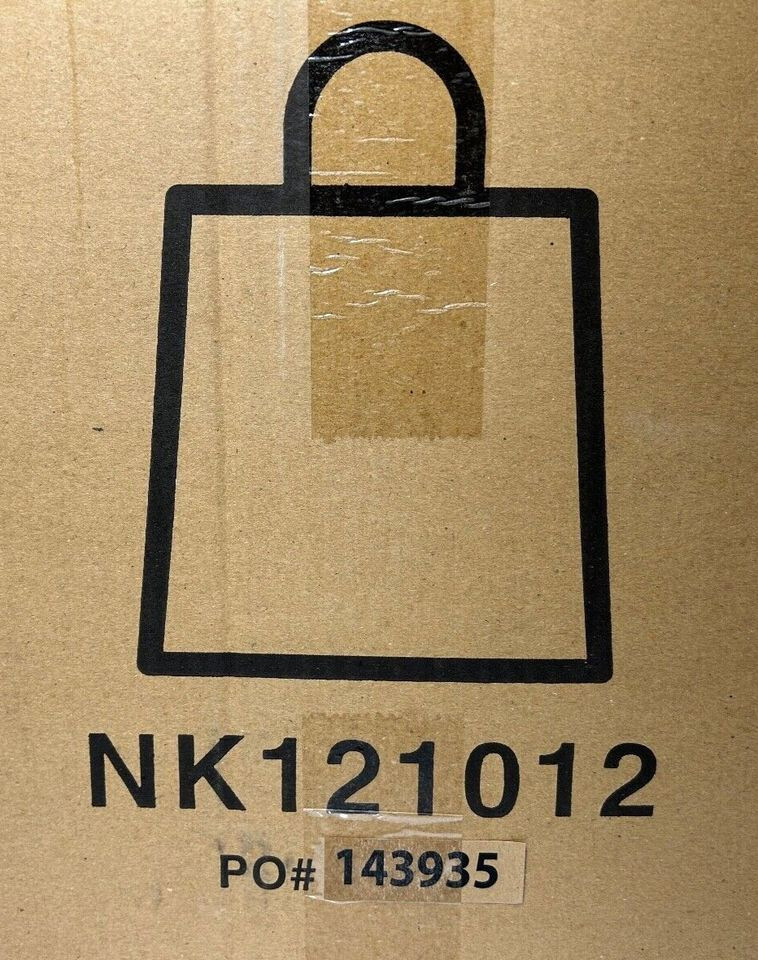250 Natural Kraft Bags Paper 11.8x 9.5x 12 Tote Handle Bags Box of 250