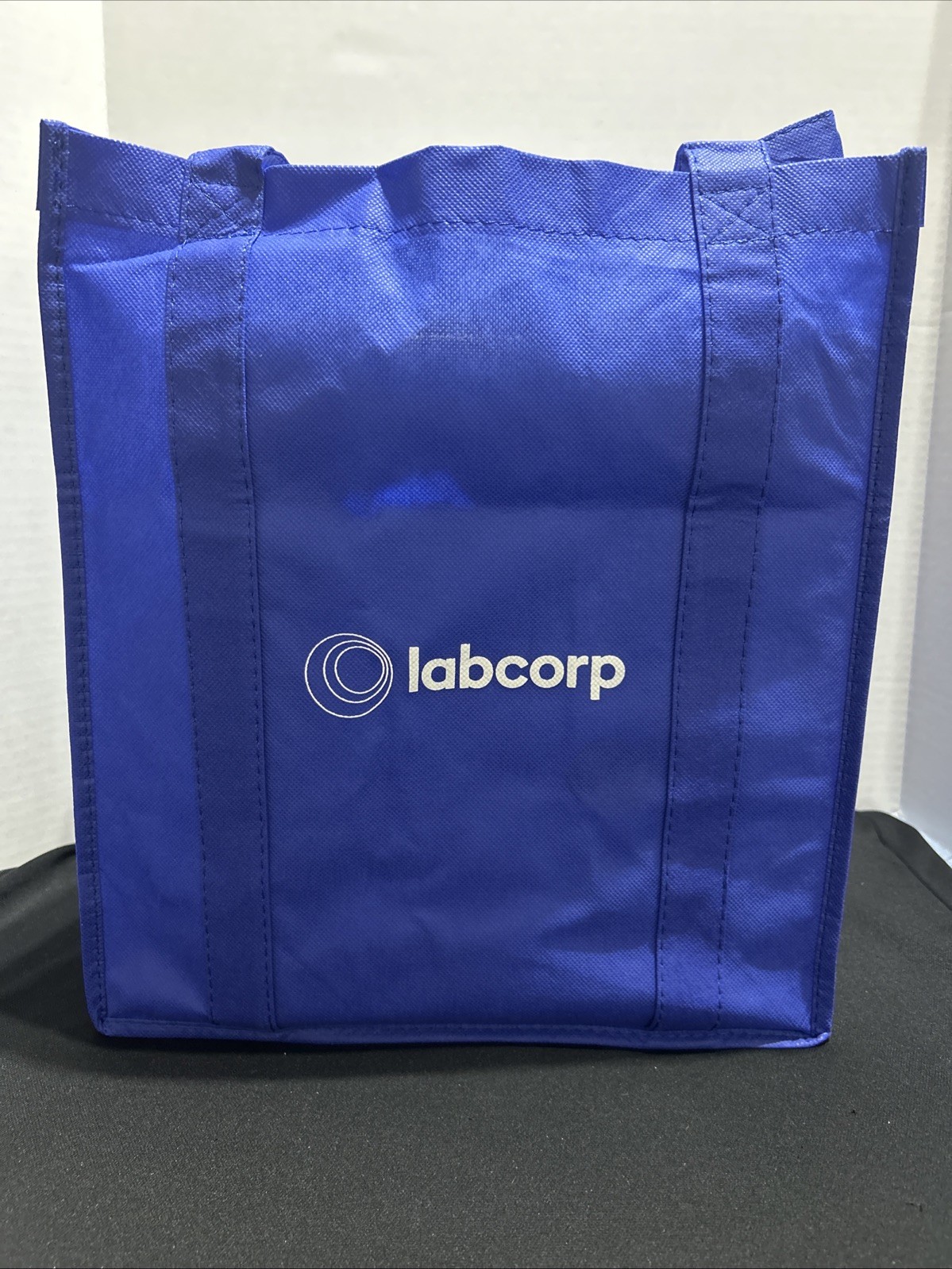LabCorp Navy Blue Non-Woven Shopper Tote – Reusable Logo Bag, New, Eco Friendly