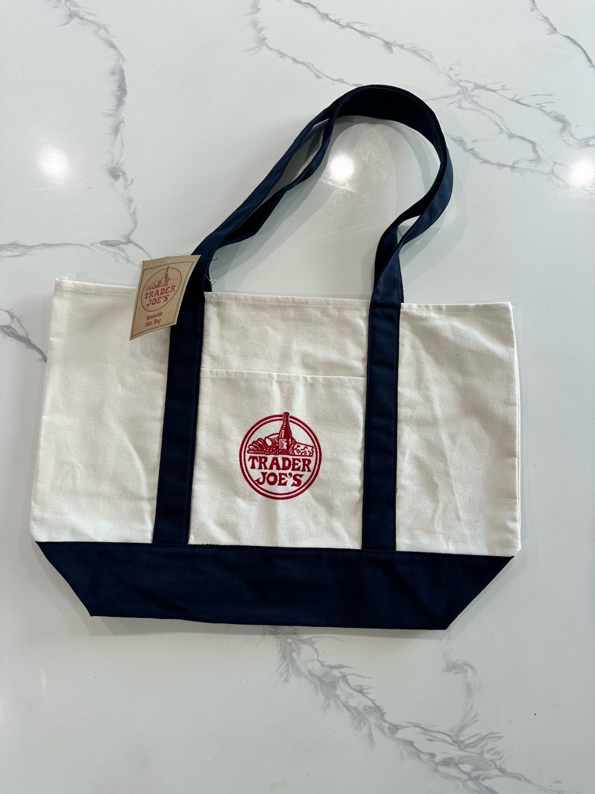 Trader Joe’s Reusable Canvas Eco Original Tote Bags Heavy Duty New w Tags