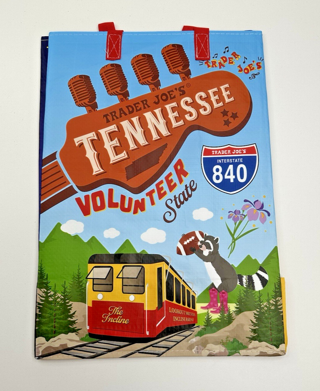 Trader Joe’s Tennessee State Reusable Tote Shopping Grocery Bag NWT 6 Gallon