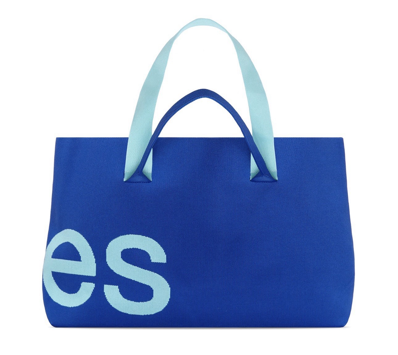Curves by Sean Brown Knit Tote in Azure