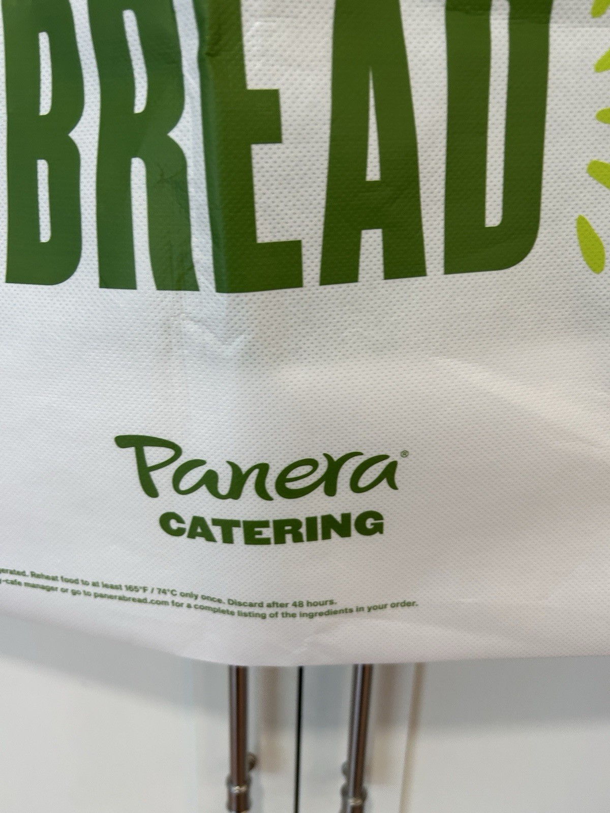 Panera Bread Catering Tote Bag XLarge Reusable 21x12x18 1 Bag