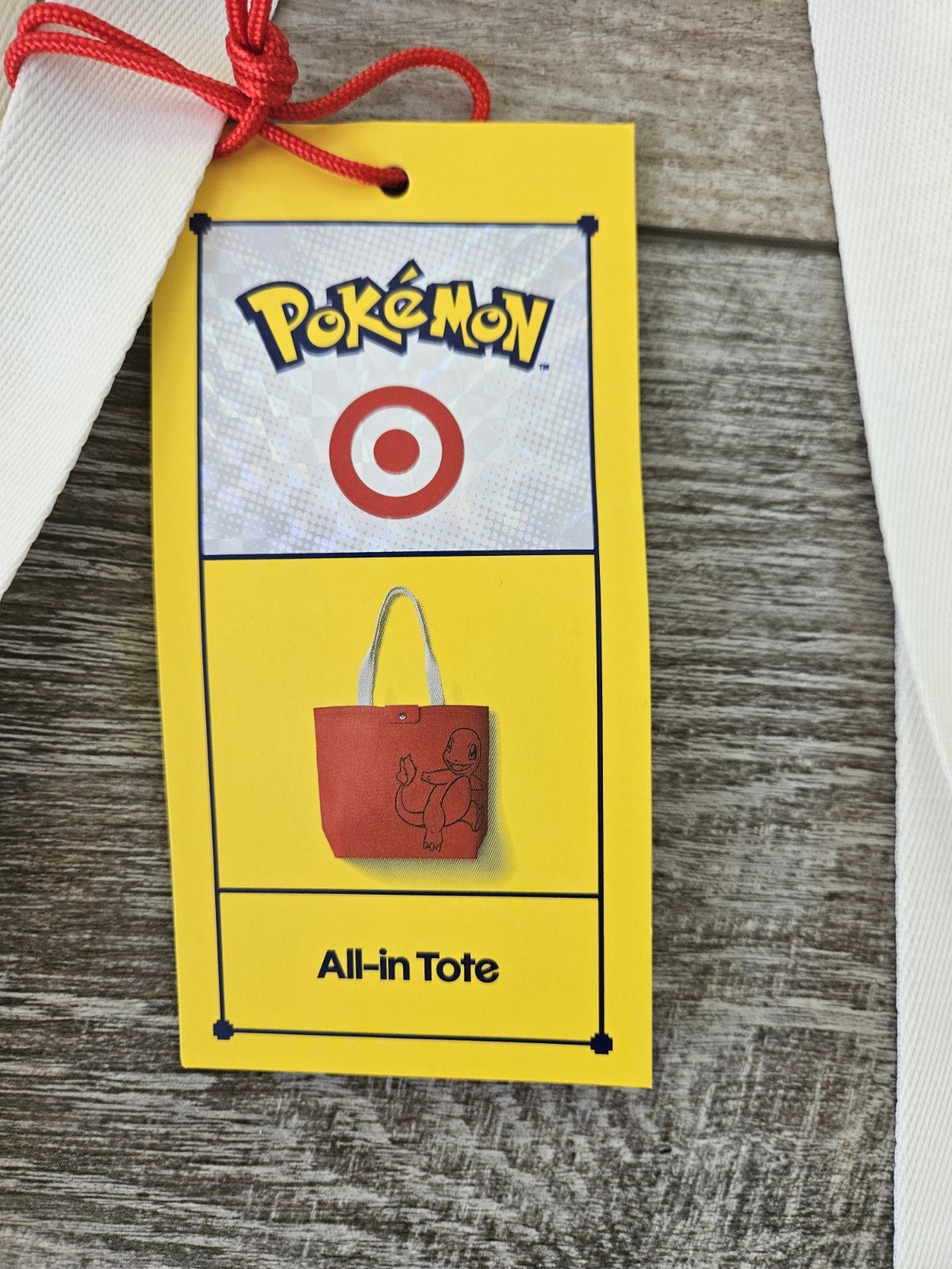 Pokémon Charmander All-in Tote Orange Reusable Shopping Bag, Zipper, Foldable
