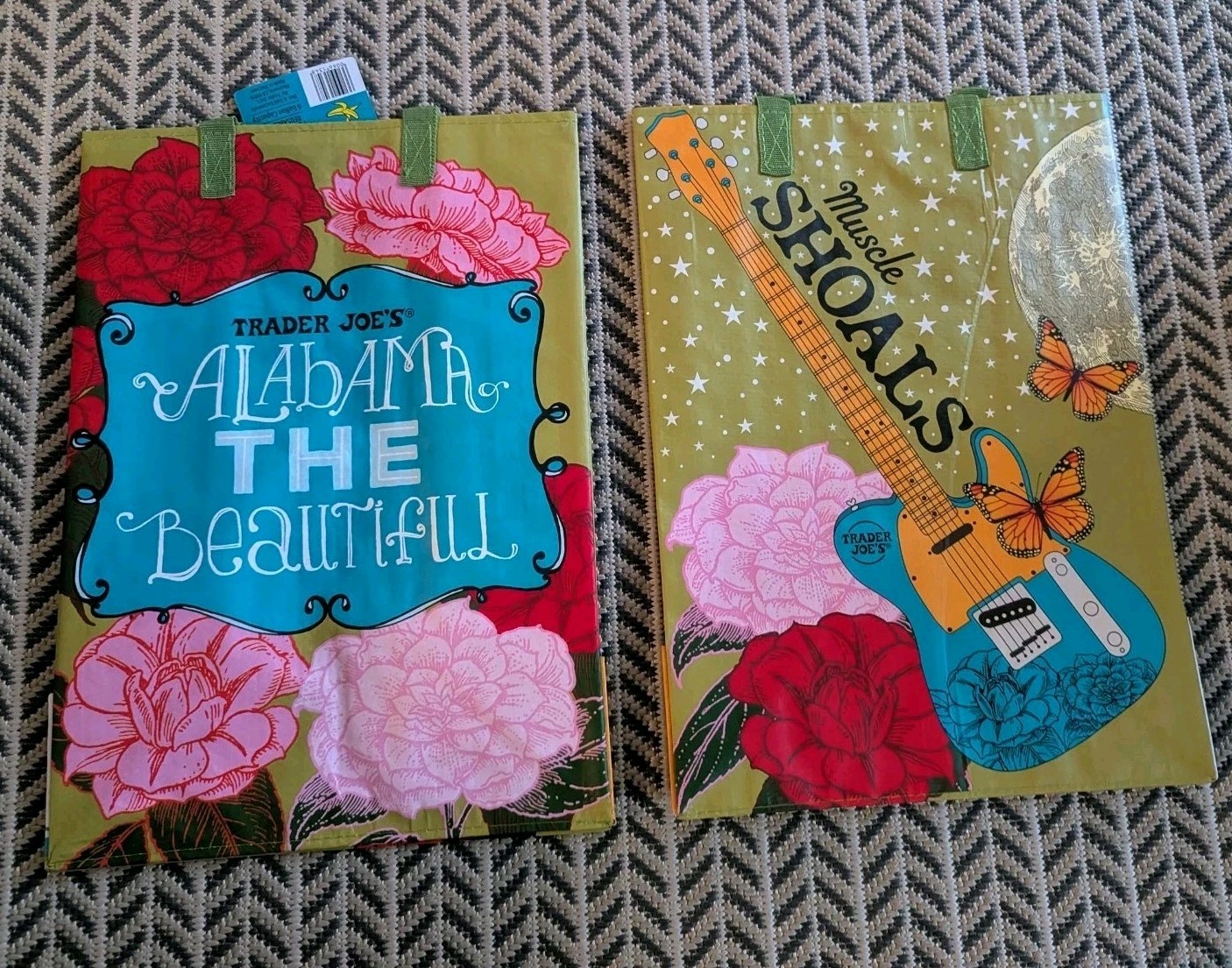2LOT Alabama – Trader Joe’s Reusable Shopping Bag 6 Gallon NWT