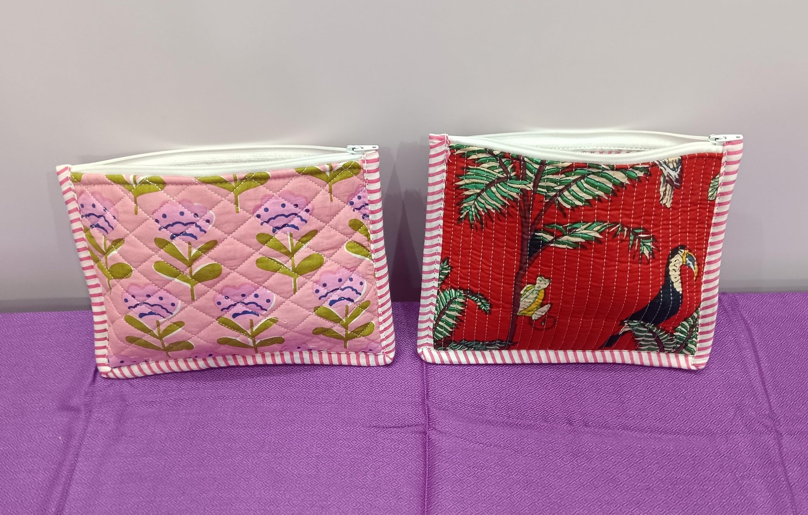 Any 2Pcs Mix Assorted Cotton Multicolor Design 8 x 6 Inches,