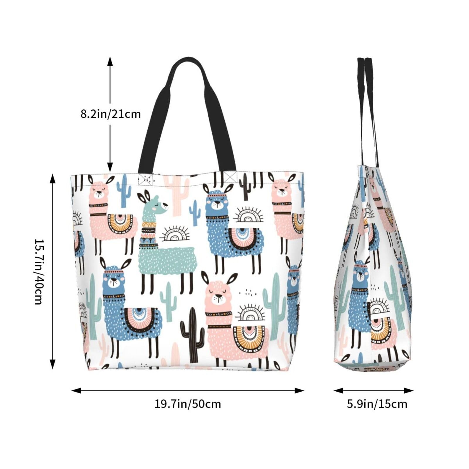 Large Beach Tote Bag Women Reusable Grocery Handbag Travel Shopping Casual