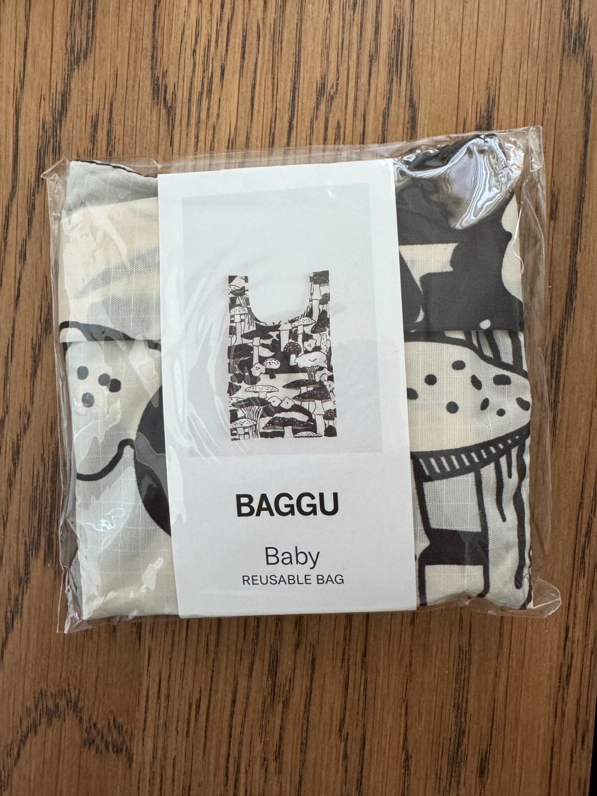 BAGGU Mushrooms Baggu Baby Reuseable Bag NWT HTF Rare