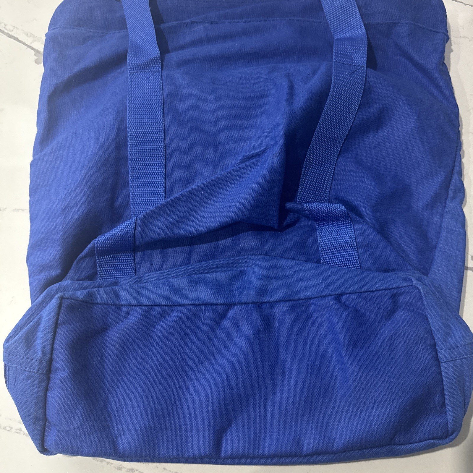 Vintage Highlights For Children Large Blue Tote Bag Lunch Box 20 X 16 Teacher