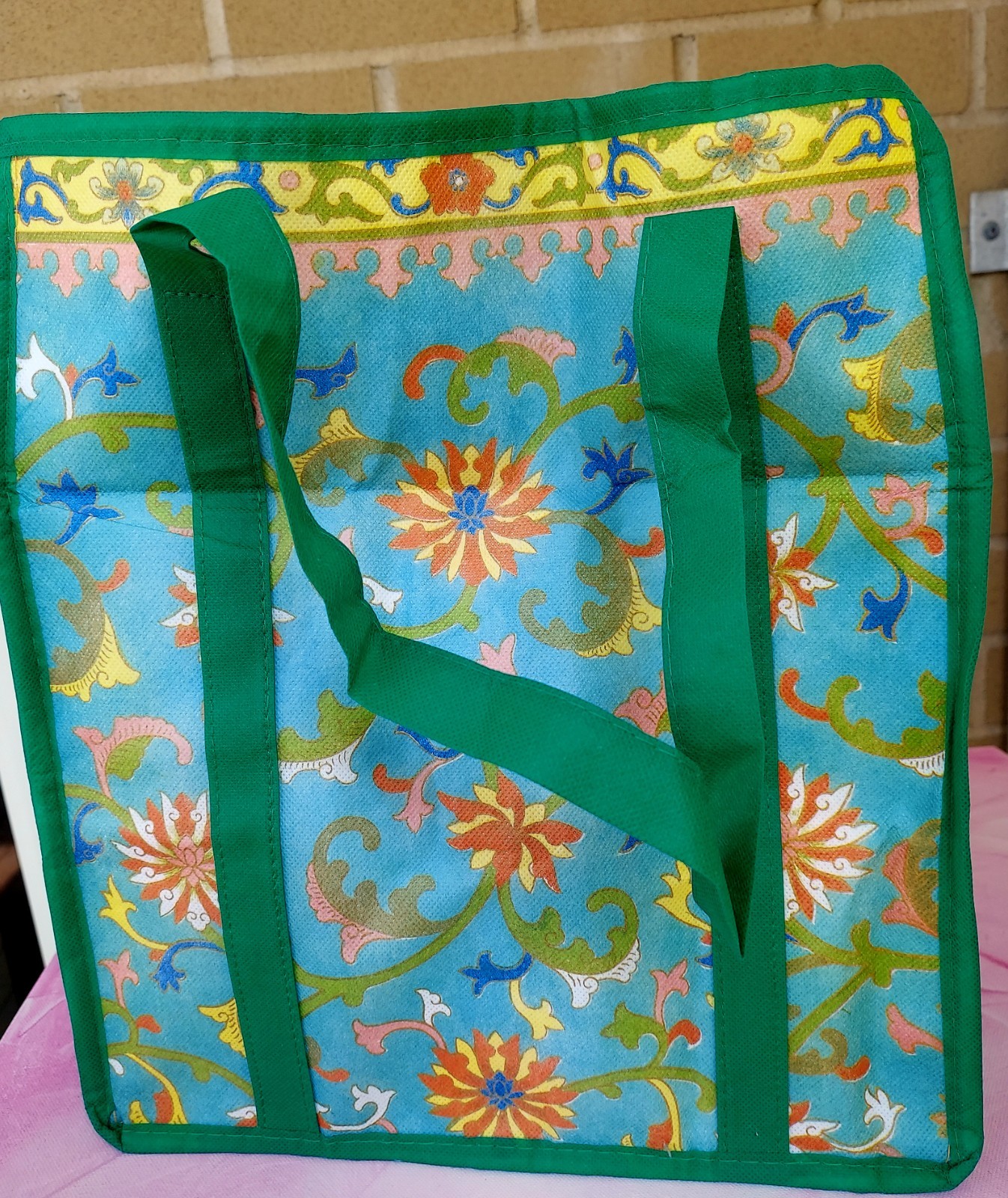 Keep Cool Insulated Soft Tote Bag Teal Blue Large Cooler Grocery Beach Picnic