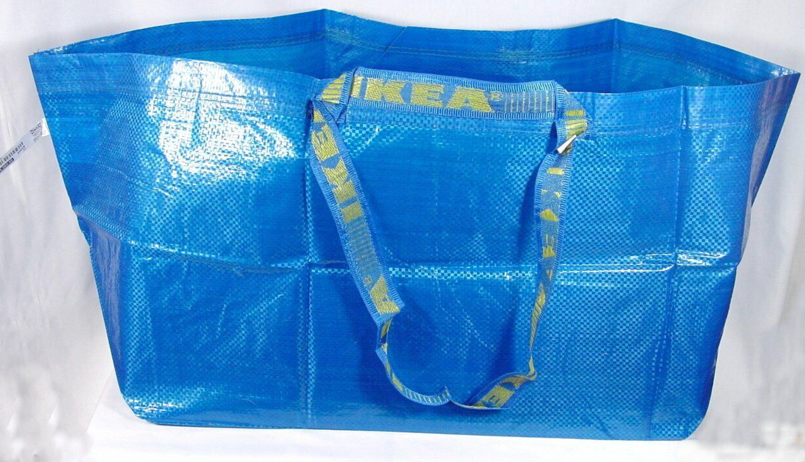 IKEA LARGE BLUE Tote Bag Shopping Grocery Laundry Storage Moving FRAKTA