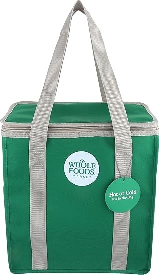 Whole Foods Market, Insulated Shopping Bag, Square, 3.5 Gallon
