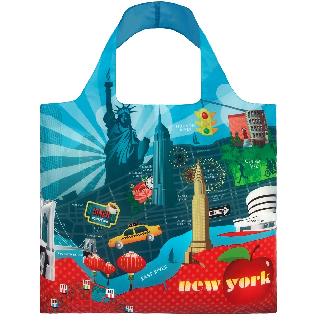 LOQI Urban New York Reusable Shopping Bag