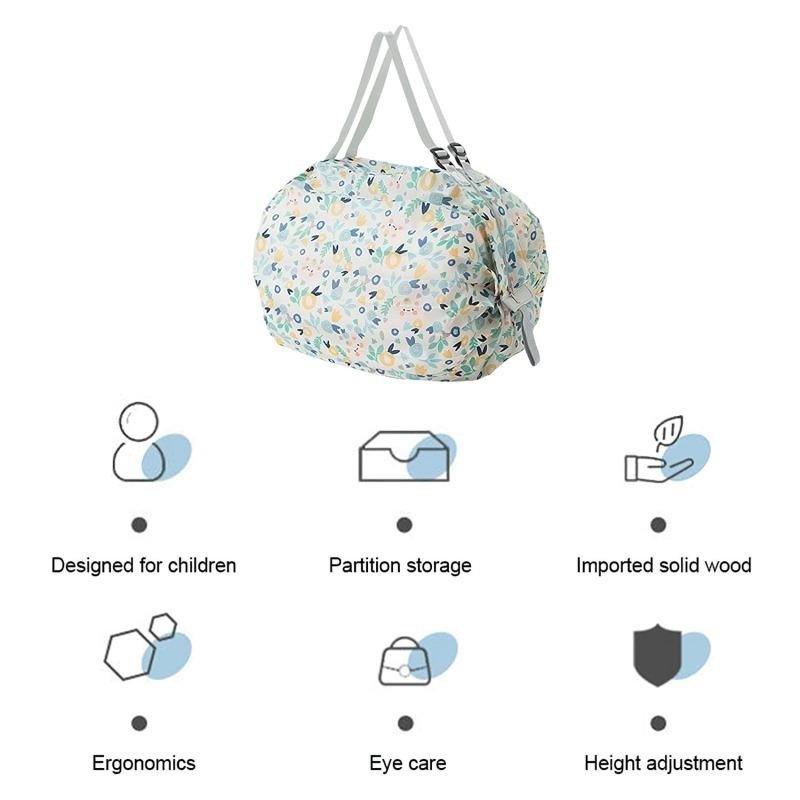 Large Foldable Shopping Bag Reusable Eco Bag Grocery Package Beach Toy Storage B