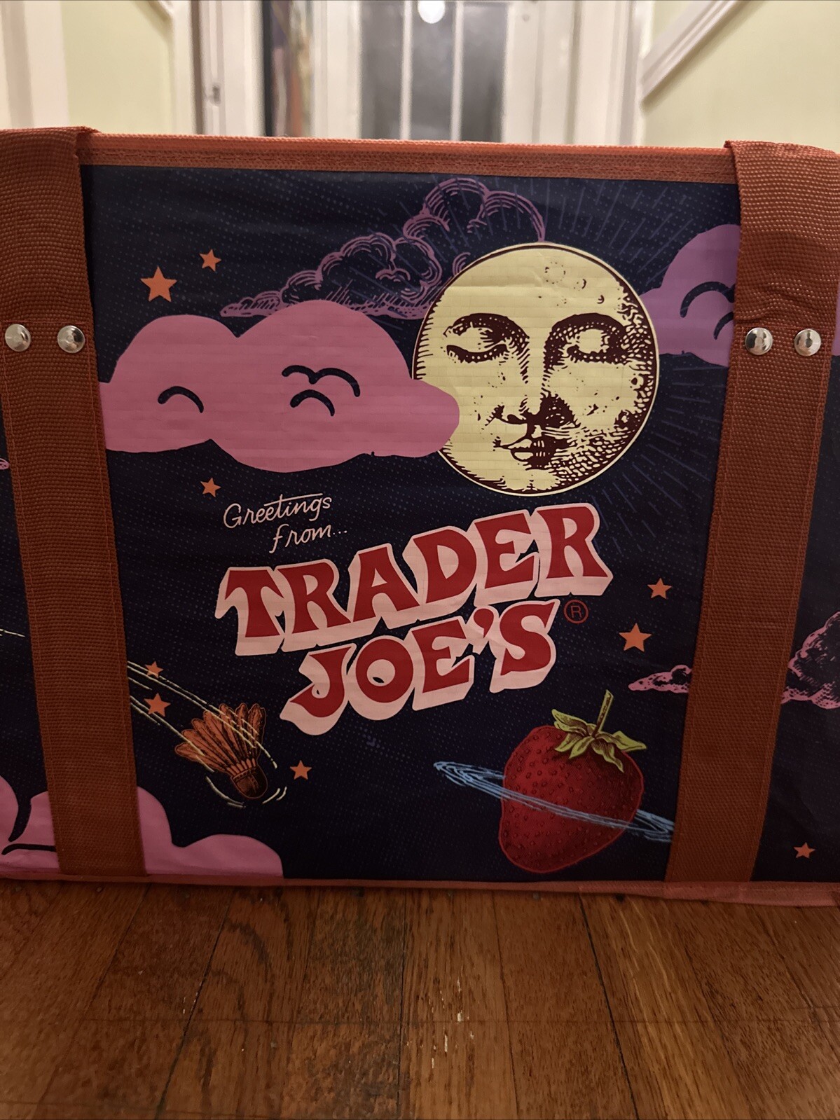 Trader Joe’s Stand-Up Collapsible Grocery Tote Bag Limited 6 Gal Limited Edition