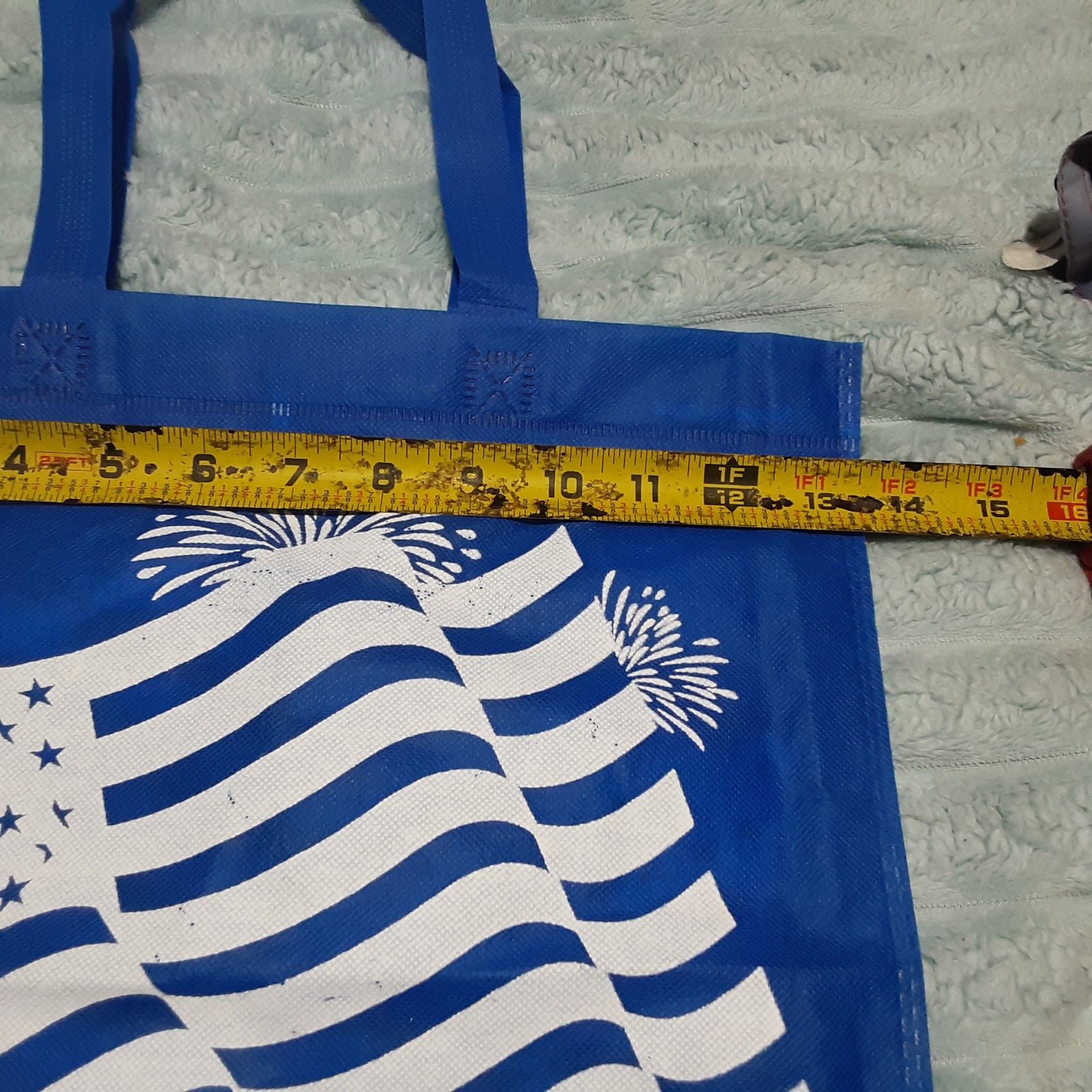 OLD GLORY Shopping bag w/handles NEW 13.5 “X 14.5” in time for our 250th anniv.