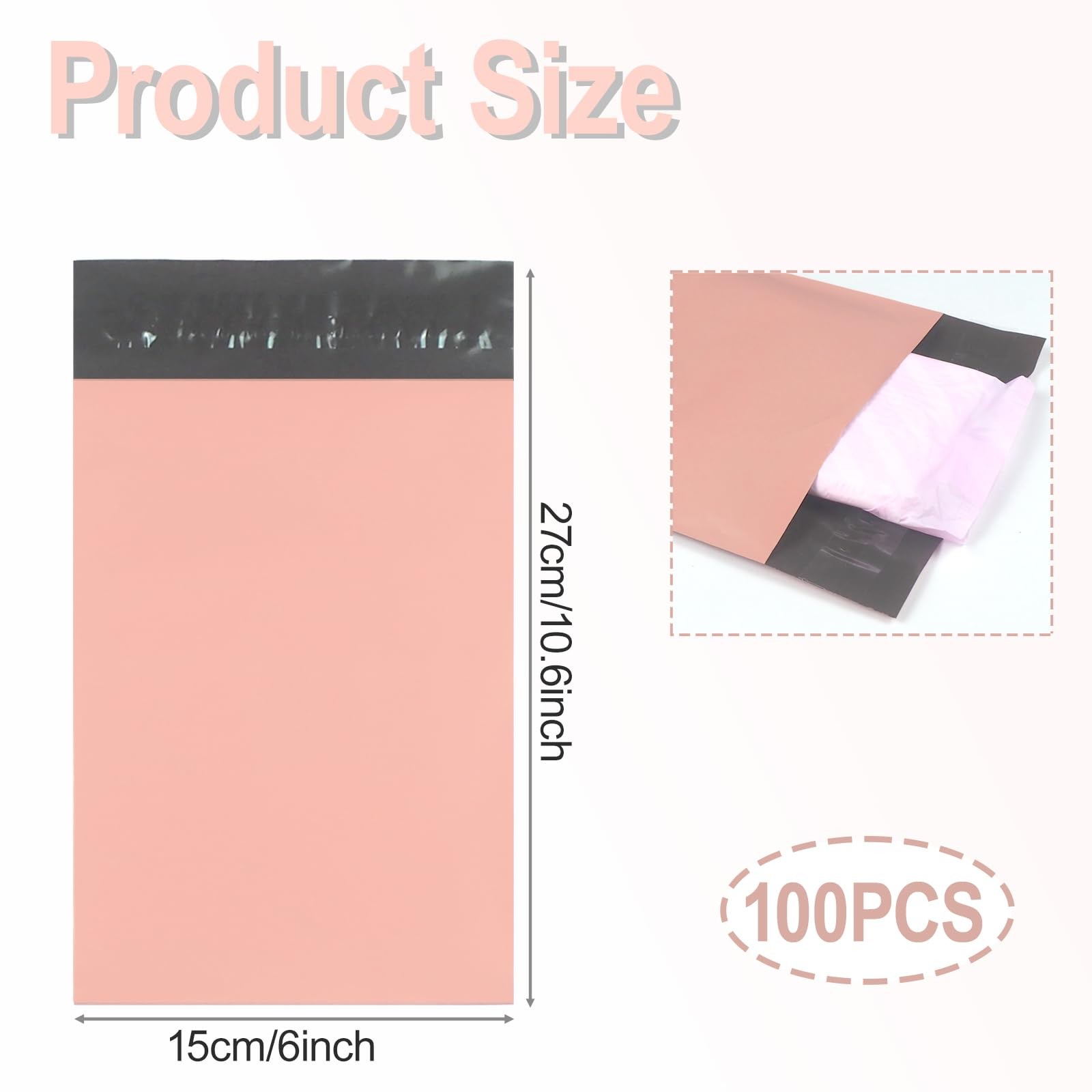 100 PCS Sanitary Napkin Disposal Bags, Feminine 1 Count (Pack of 100), Pink