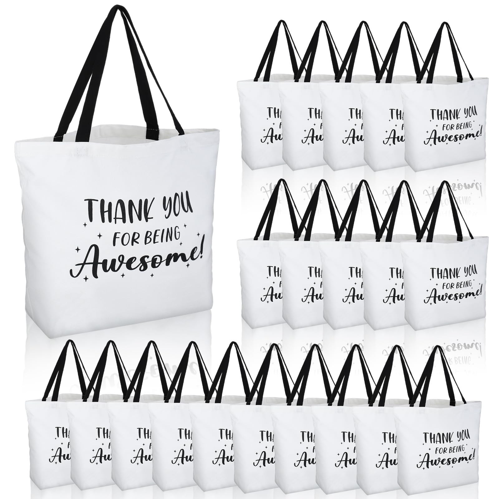Paterr 20 Pcs Employee Appreciation Gifts Bags 18.5 x 14.9 Inch Large Reusabl…