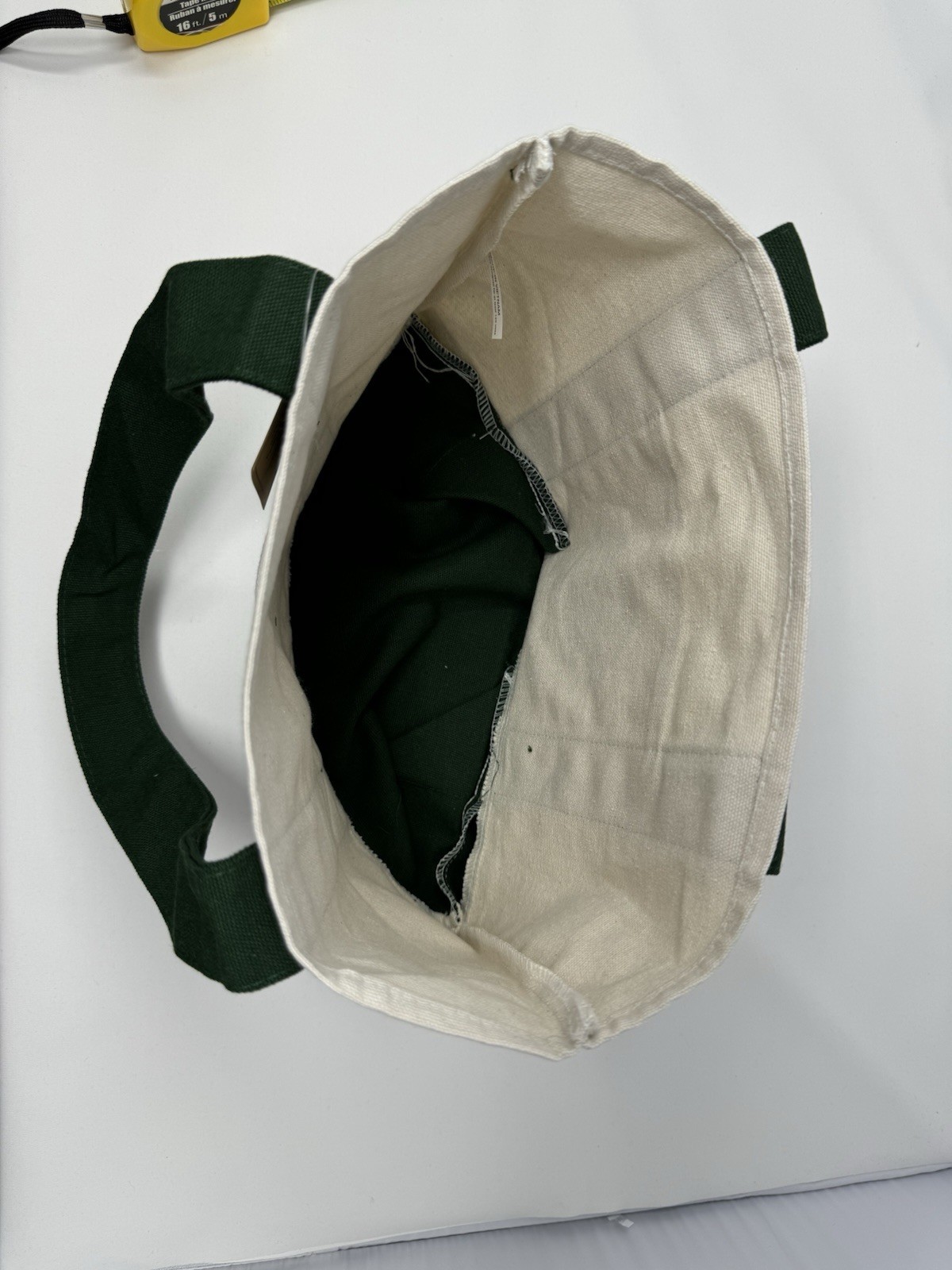 TRADER JOE’S HUNTER GREEN MINI CANVAS TOTE BAG NWT FREE GIFT 🎁 FAST SHIPPING