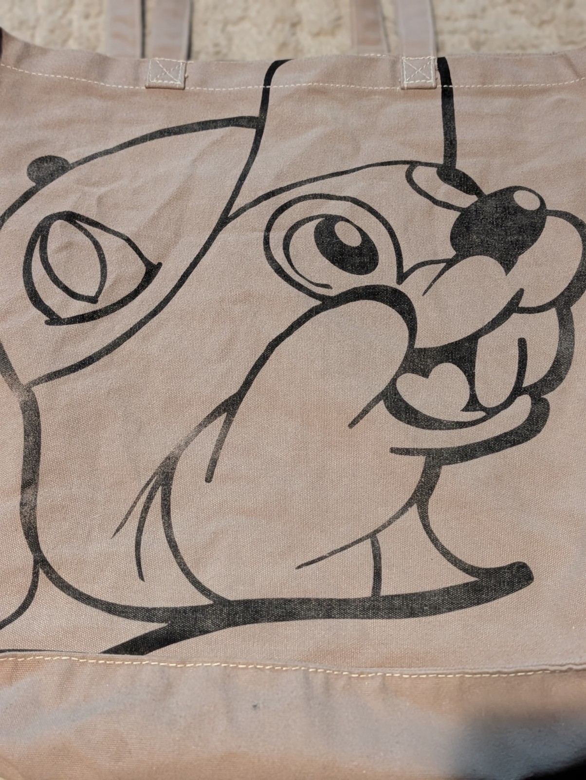 Buc-ee’s Tan Beaver Heavy Duty Canvas Tote-Beach Bag 18x18x5 Double Sided