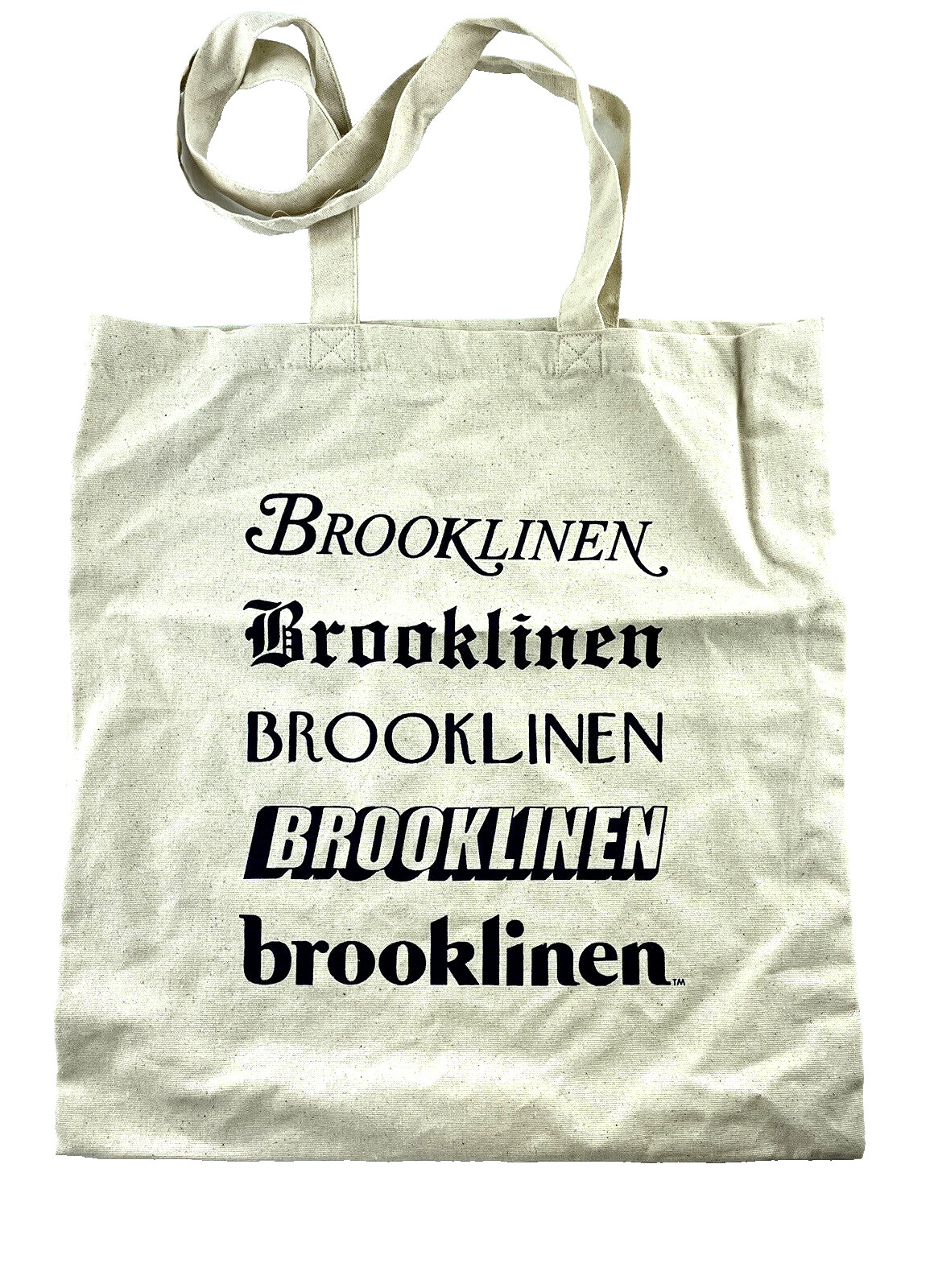 Brooklinen Reusable Canvas Tote 100% Cotton 15.5 x 14.75
