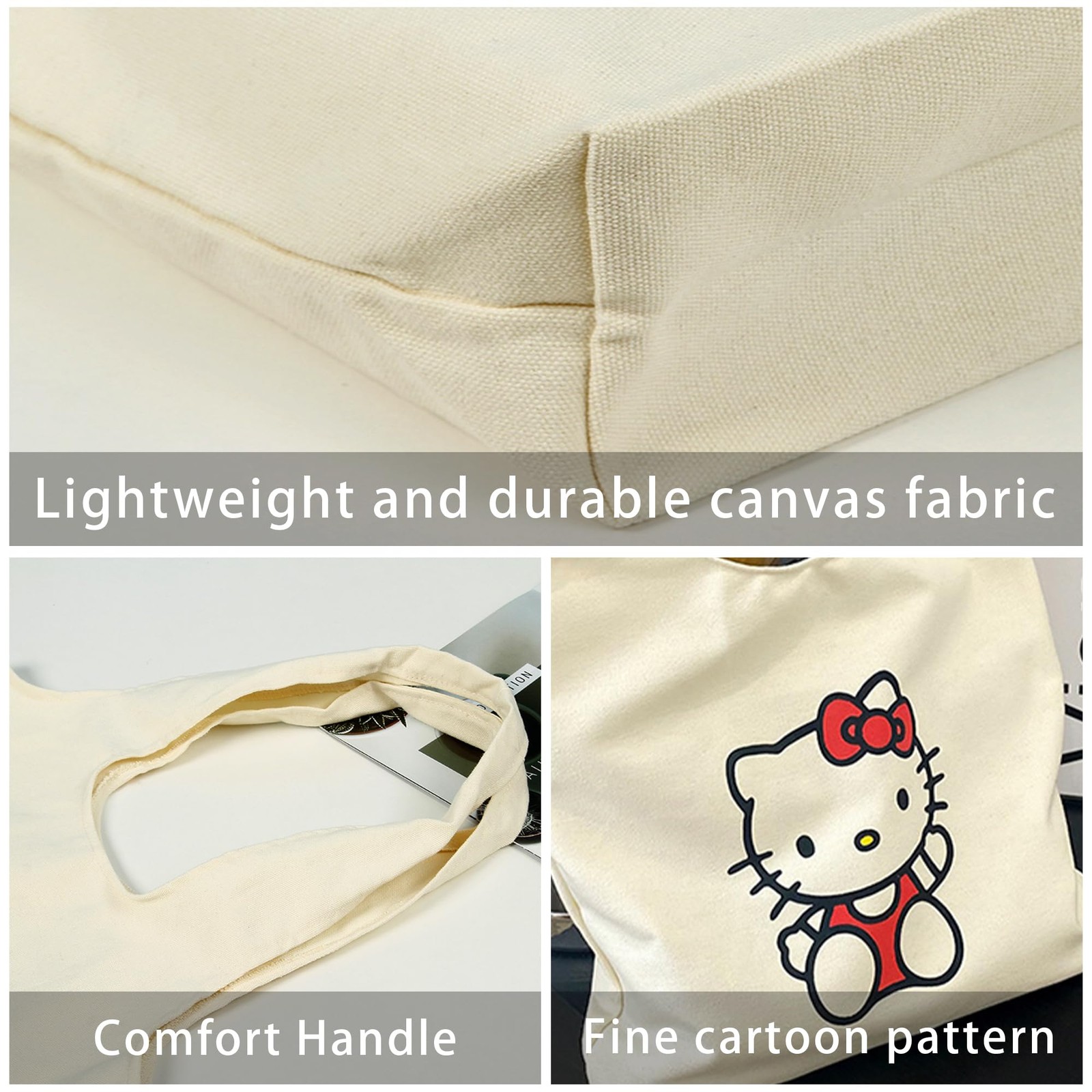 Women’s Aesthetic Canvas Tote Bag Small Cute Reusable Cotton Cloth Crossbody …