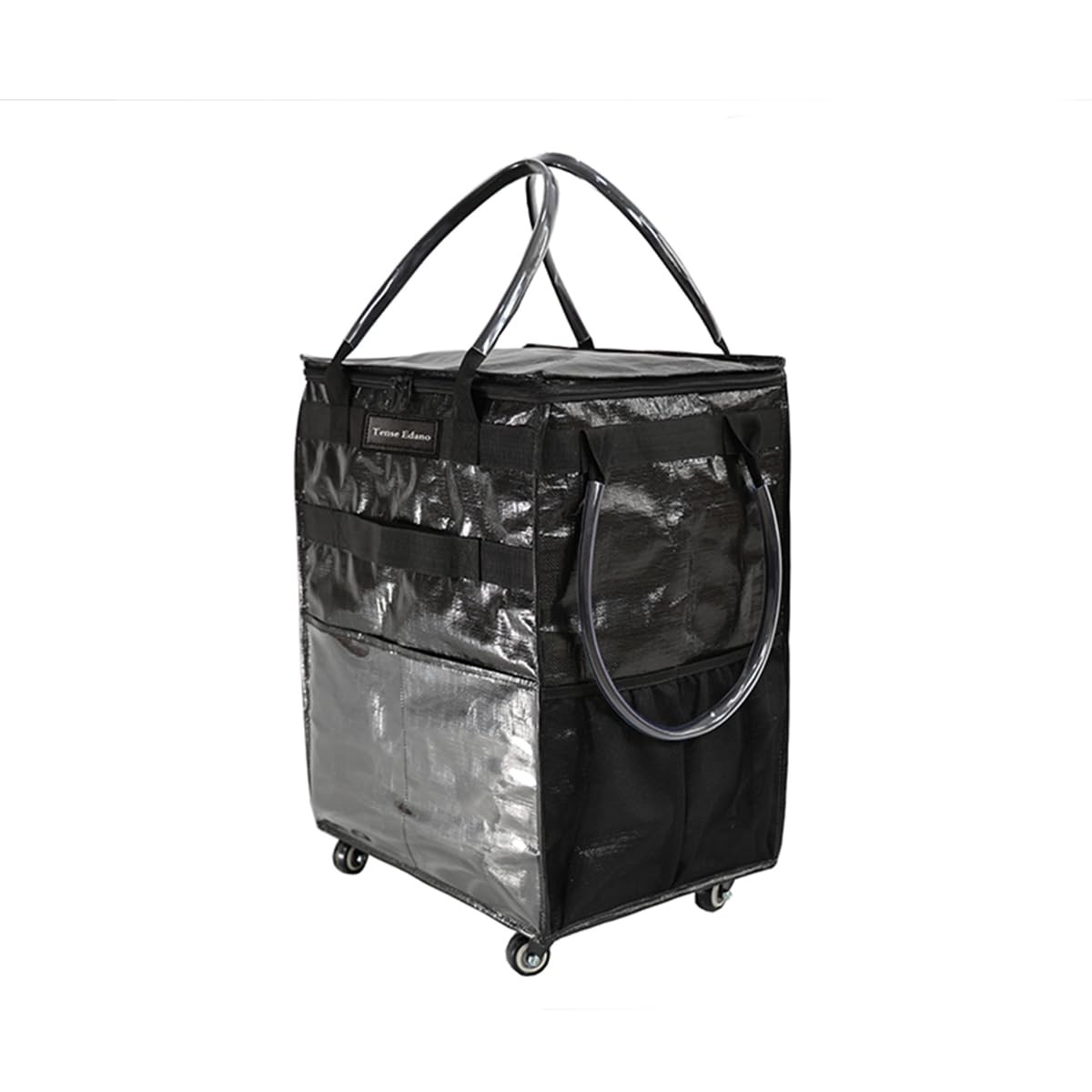 Reusable Grocery Bag On Wheels Large Capacity Shopping Trolley Foldable Rolli…
